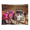 FAST AND FURIOUS RACE CAR SCENE Tapestry