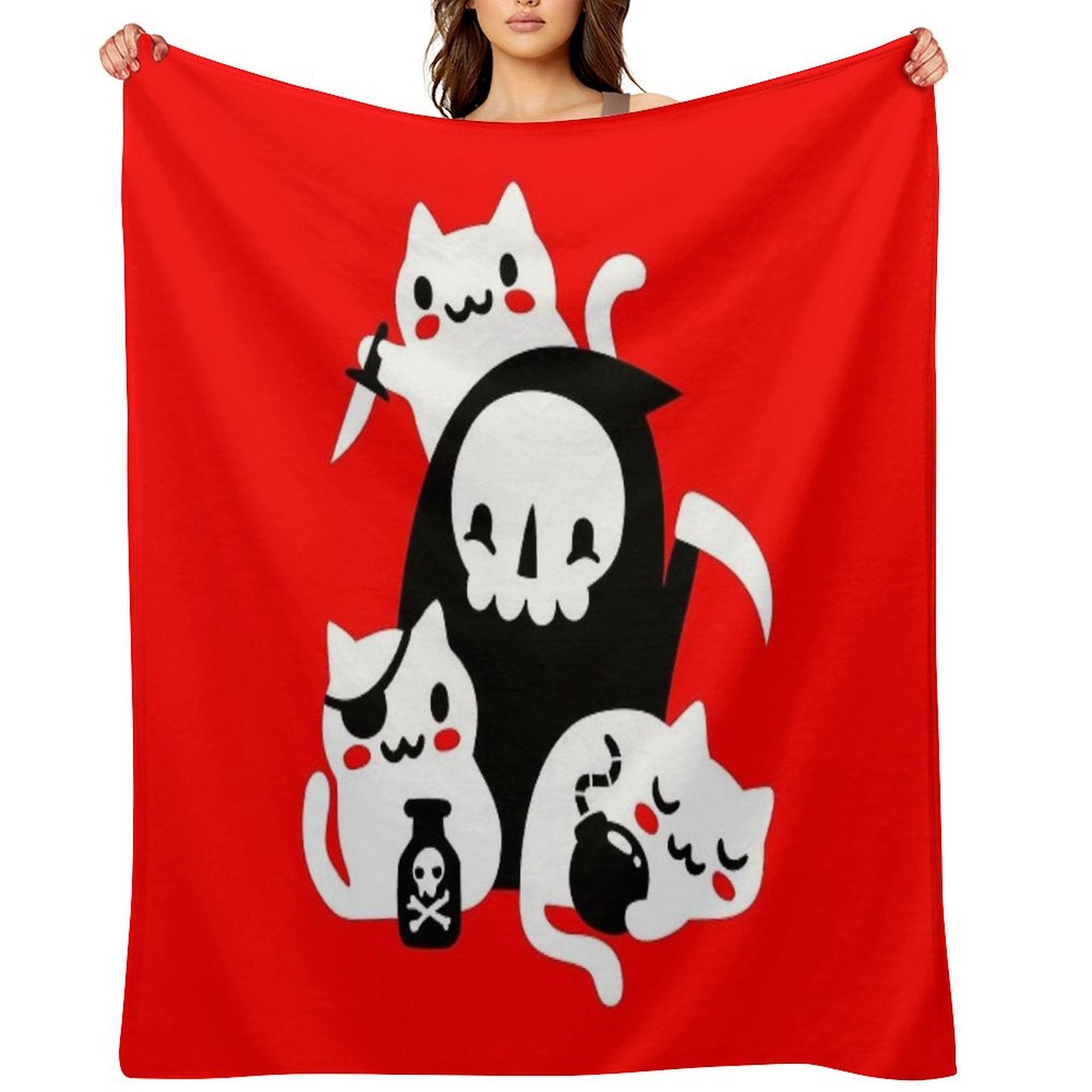 Death's Little Helpers All-season Throw Blanket