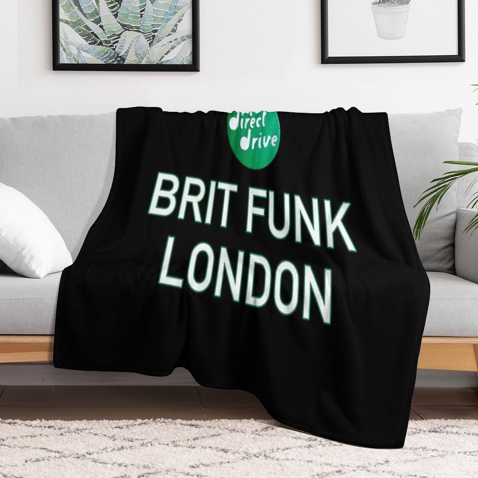 Brit Funk - London UK Anti-pilling Throw Blanket