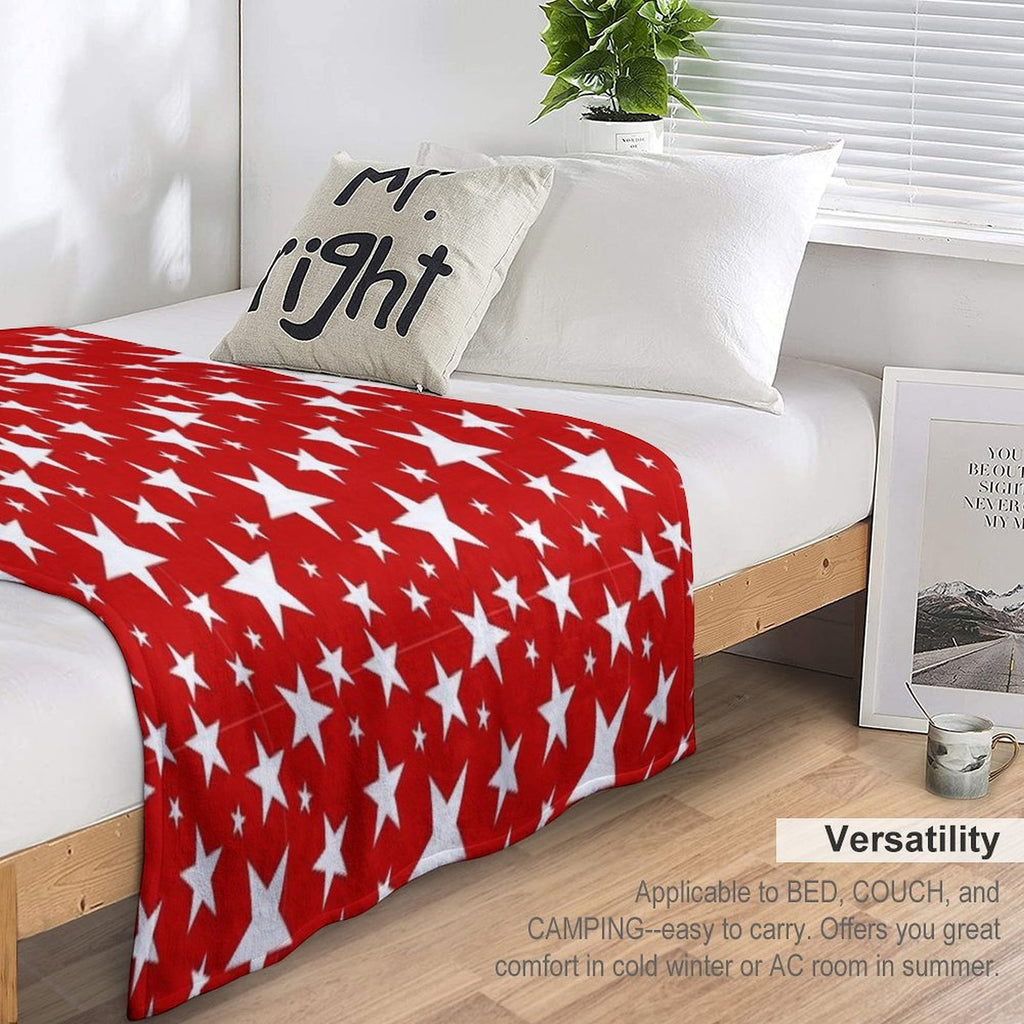 Star Pattern Design for Apparel And Home Decor Wrinkle-free Throw Blanket