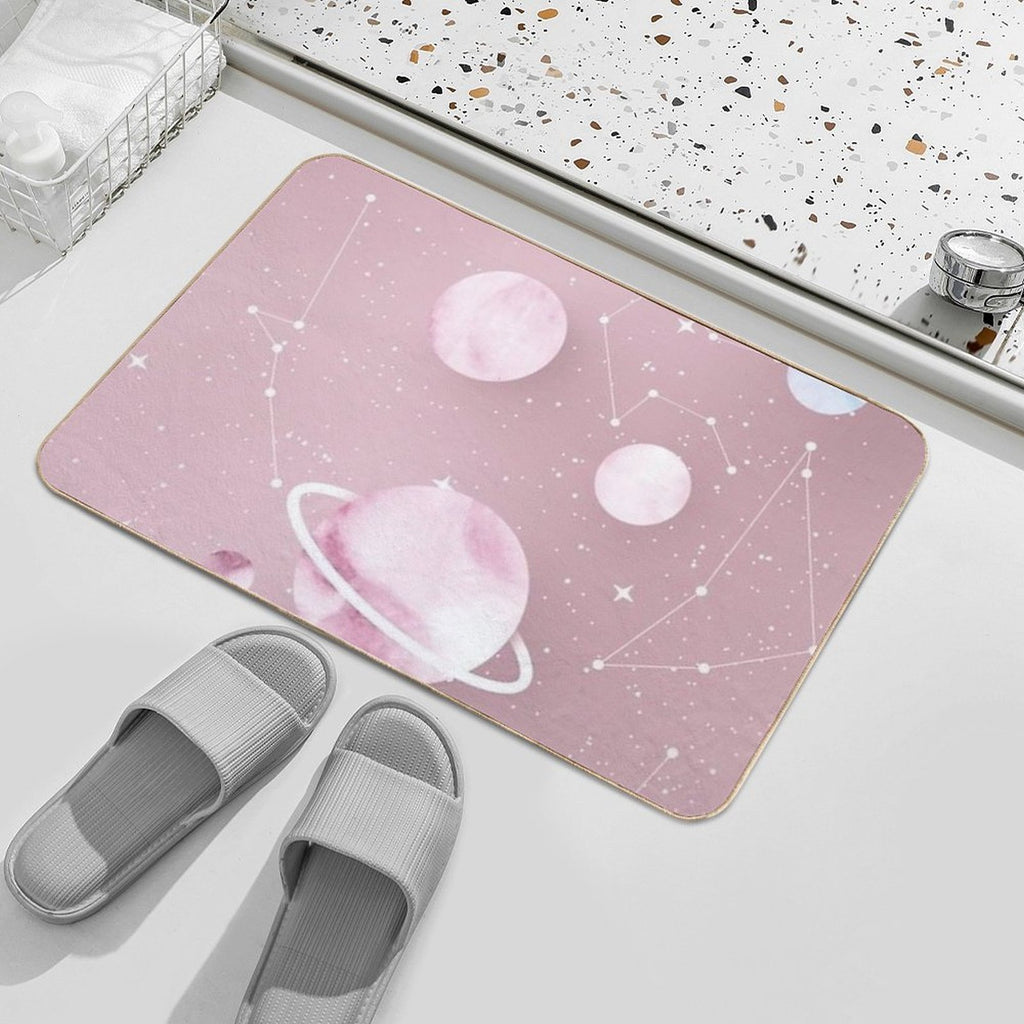 Planets Vsco  Dirt-Trapping Bath Mat