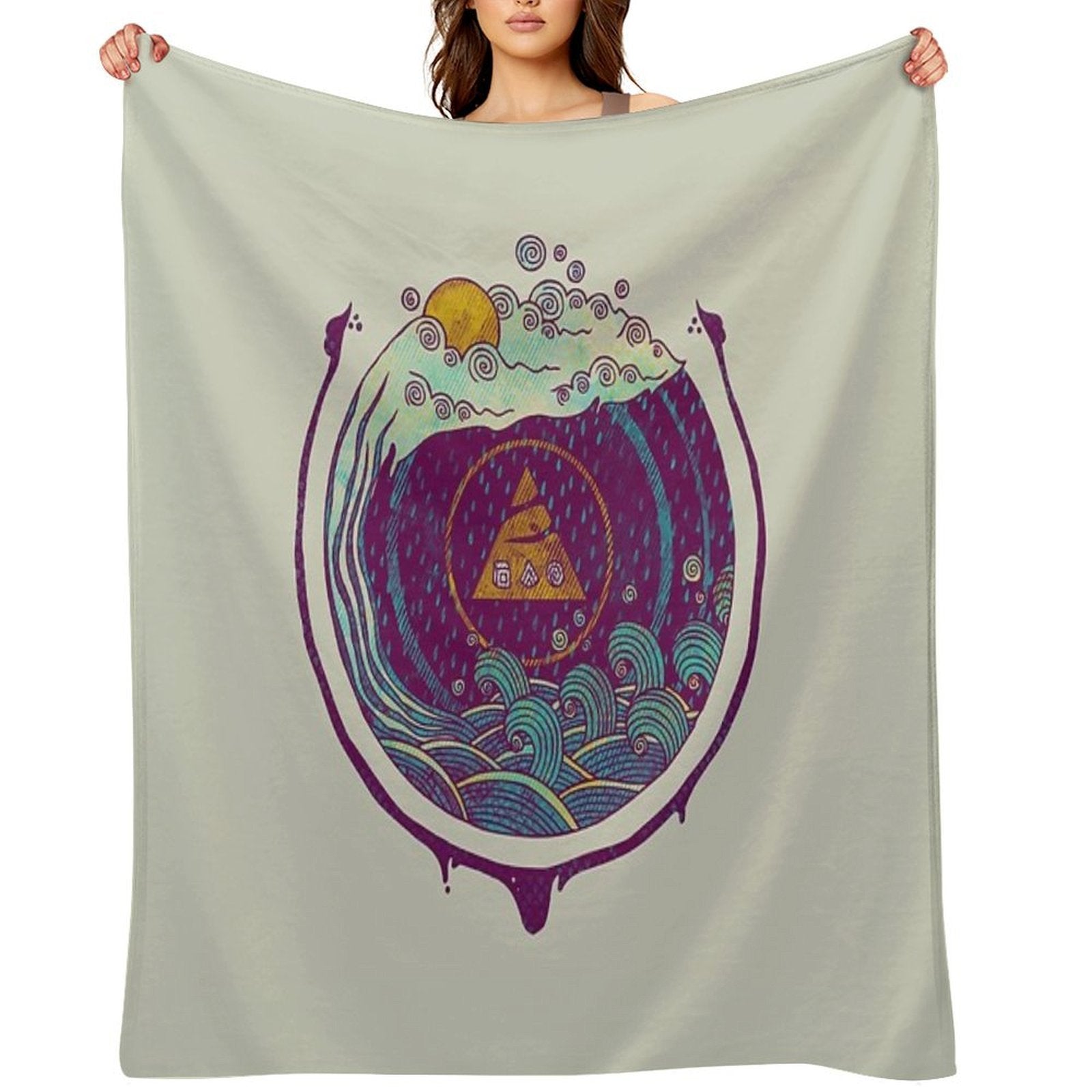 Water Lightweight Throw Blanket
