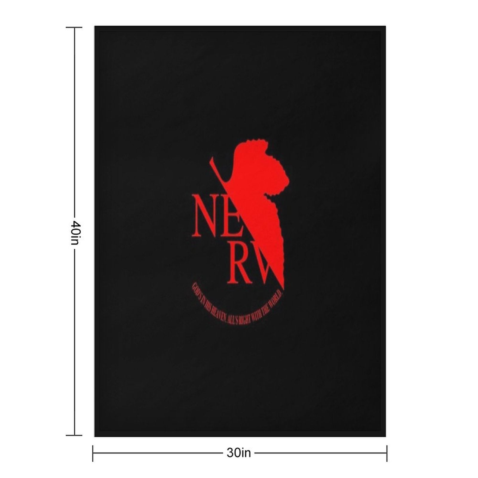 NERV Logo Durable Throw Blanket