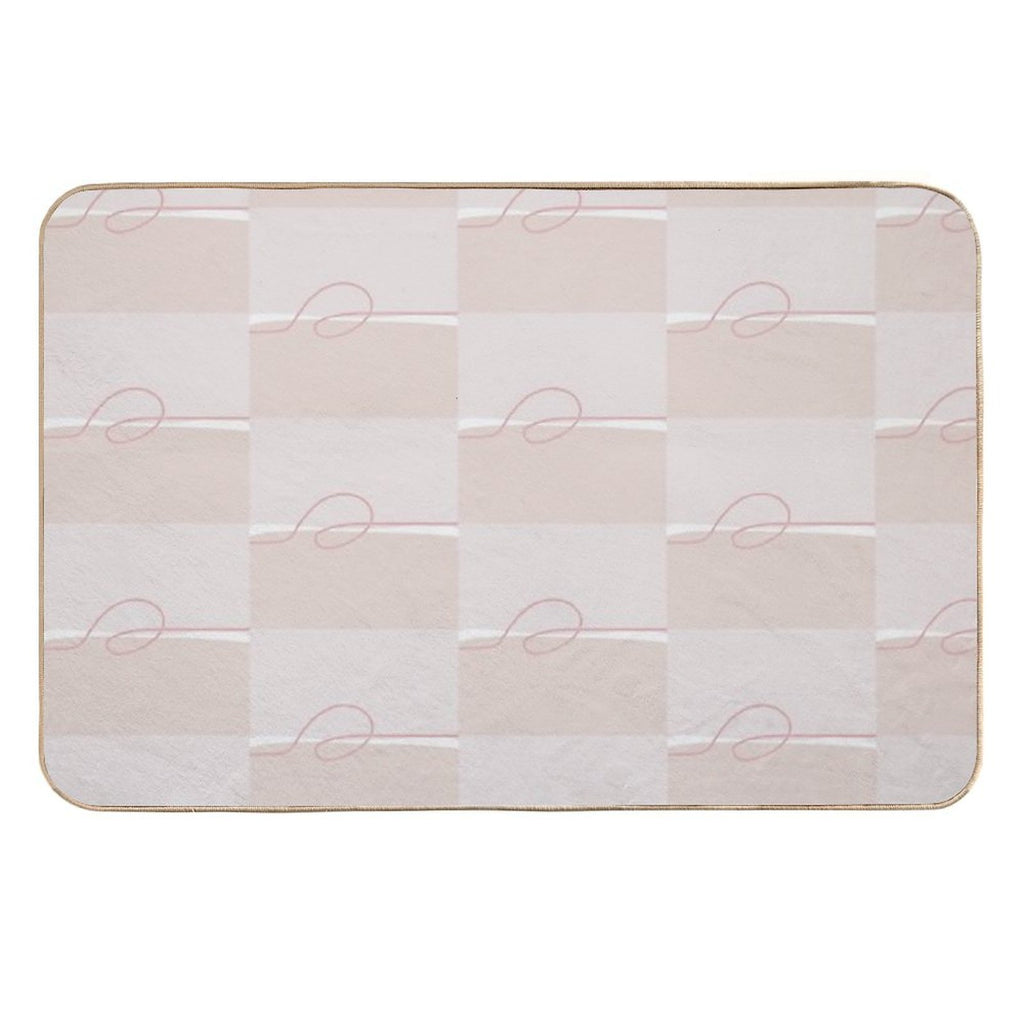 Minimalist Pink  Non-Slip Bath Mat