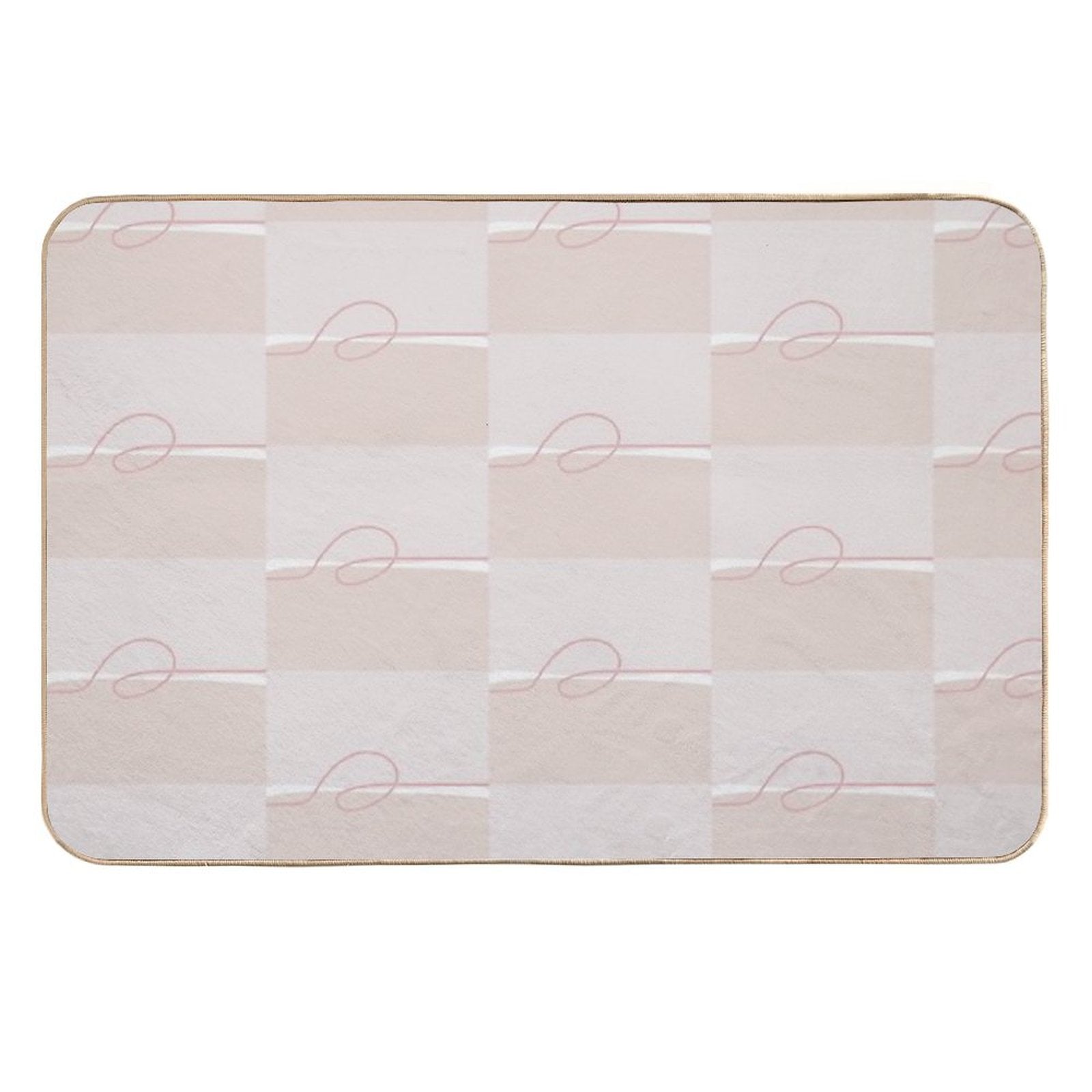 Minimalist Pink  Non-Slip Bath Mat