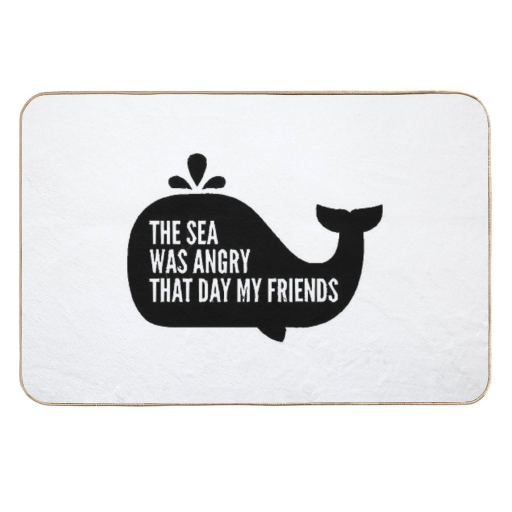 The Sea Was Angry That Day My Friends  Easy To Clean Bath Mat