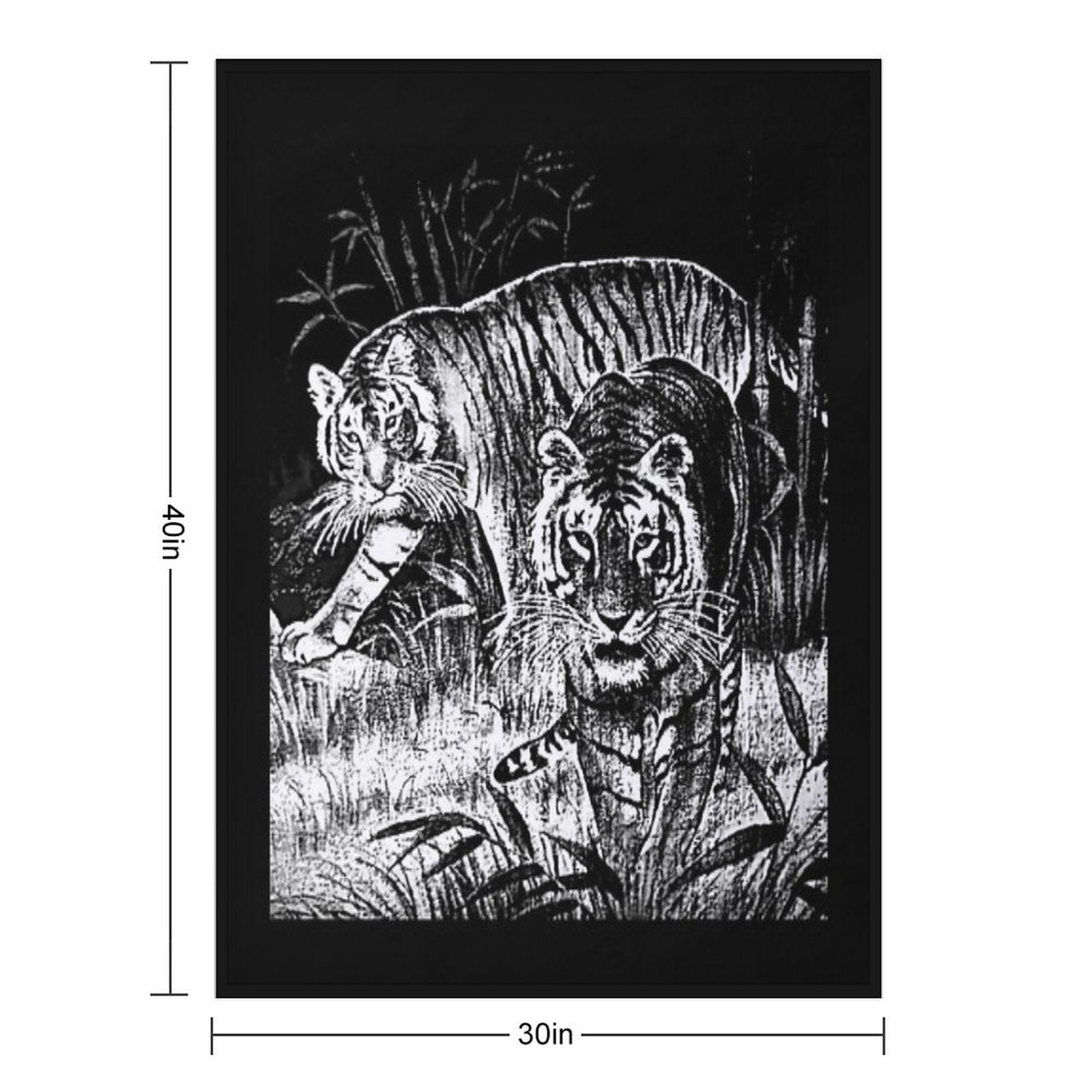 Cobija Del Tigre Mexican Blanket Tiger Meme Easy Care Throw Blanket