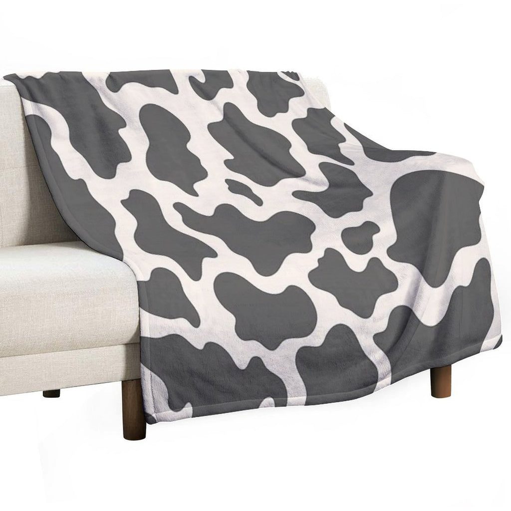 Cow Pattern. Black And White All-season Throw Blanket