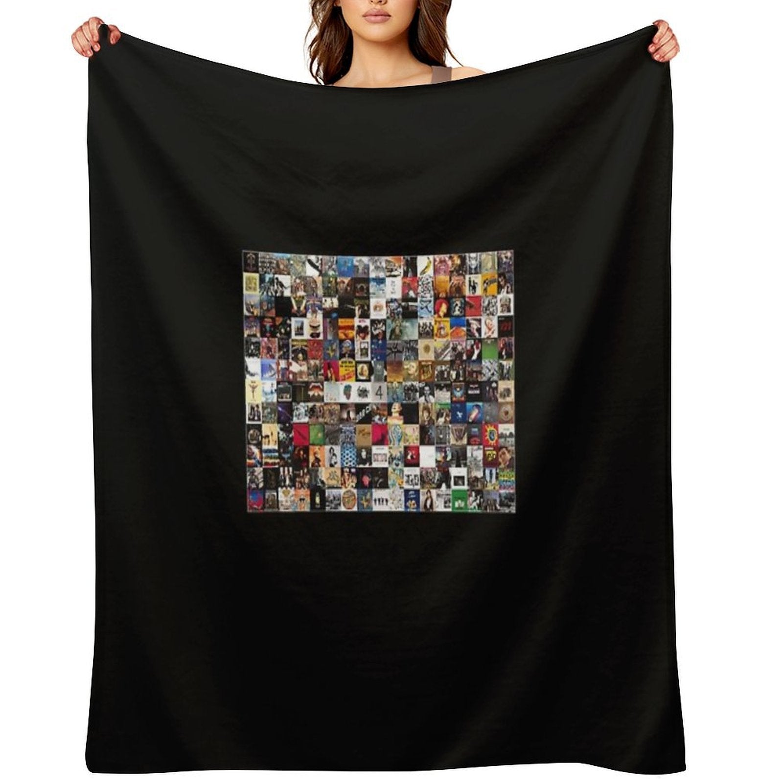 Greatest Rock Albums of All Time Classic T-Shirt Sustainable Throw Blanket