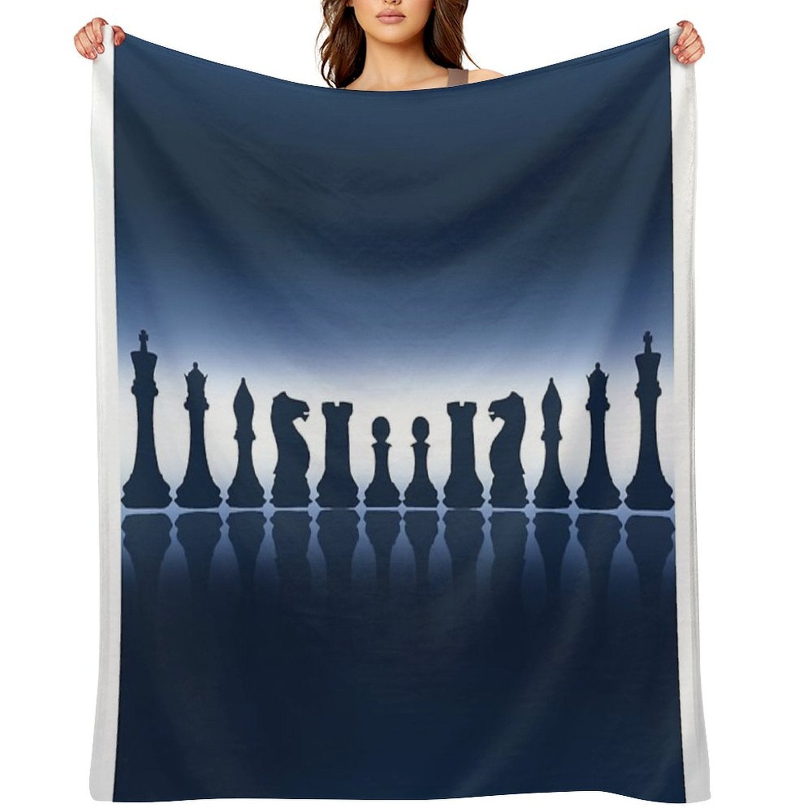Chess Pieces Lightweight Throw Blanket