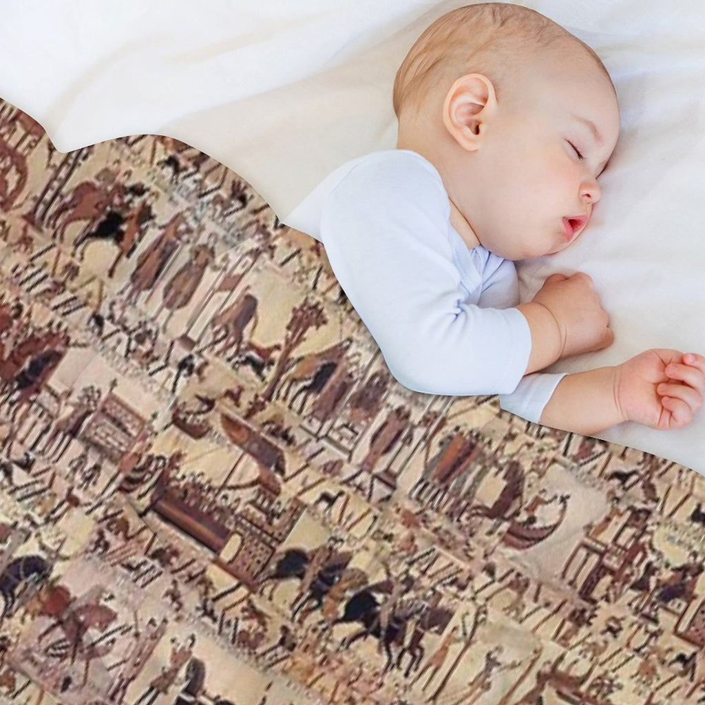 Bayeux Tapestry Velvety-soft Throw Blanket
