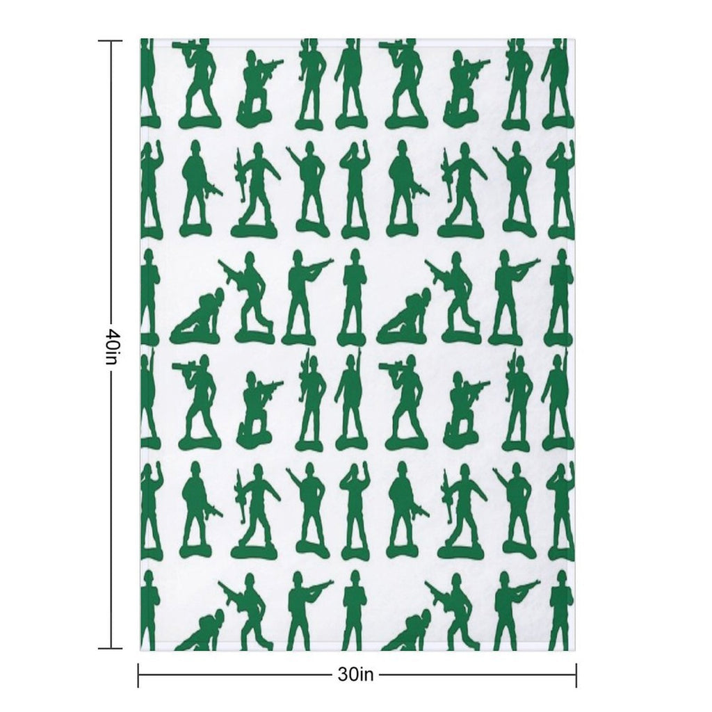 Army Man Graphics Premium Throw Blanket