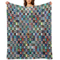 Chessboard Tapiz 3d 2 Shrink-resistant Throw Blanket