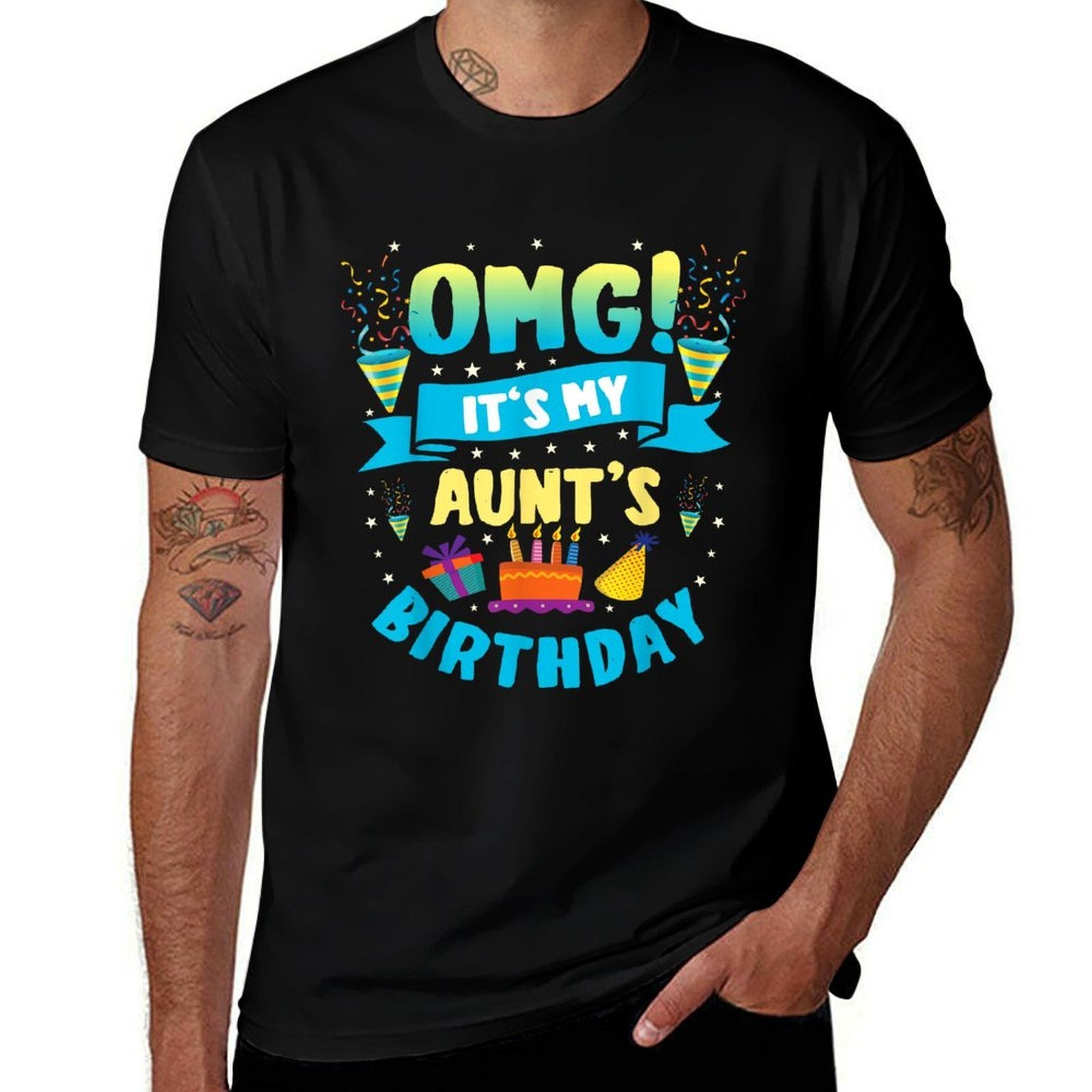 OMG It's My Aunt Birthday  Lightweight T-Shirt