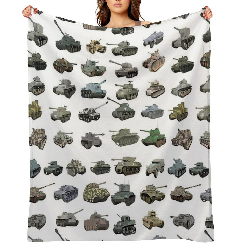 Various WW2 Tanks Gift-ready Throw Blanket