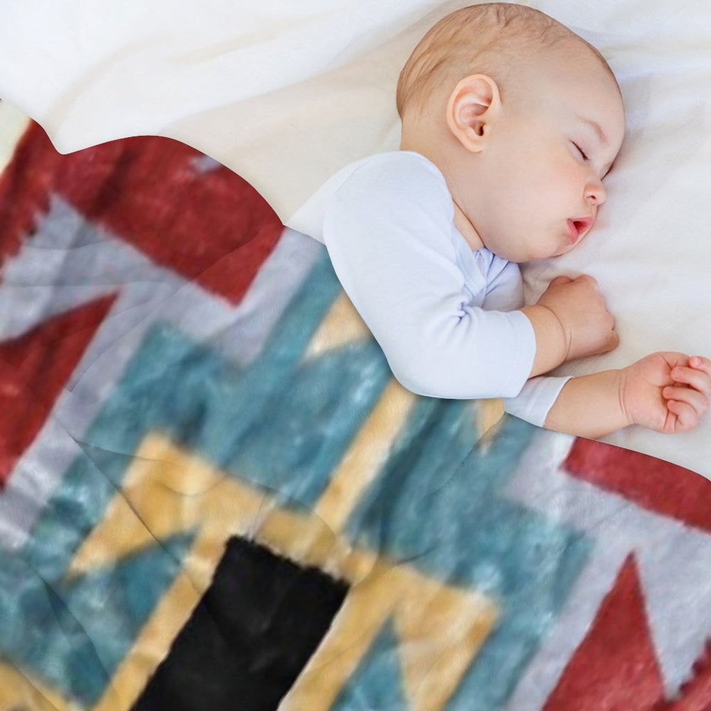 Navajo PATTERNS TRIBAL ETHNIC Gift-ready Throw Blanket