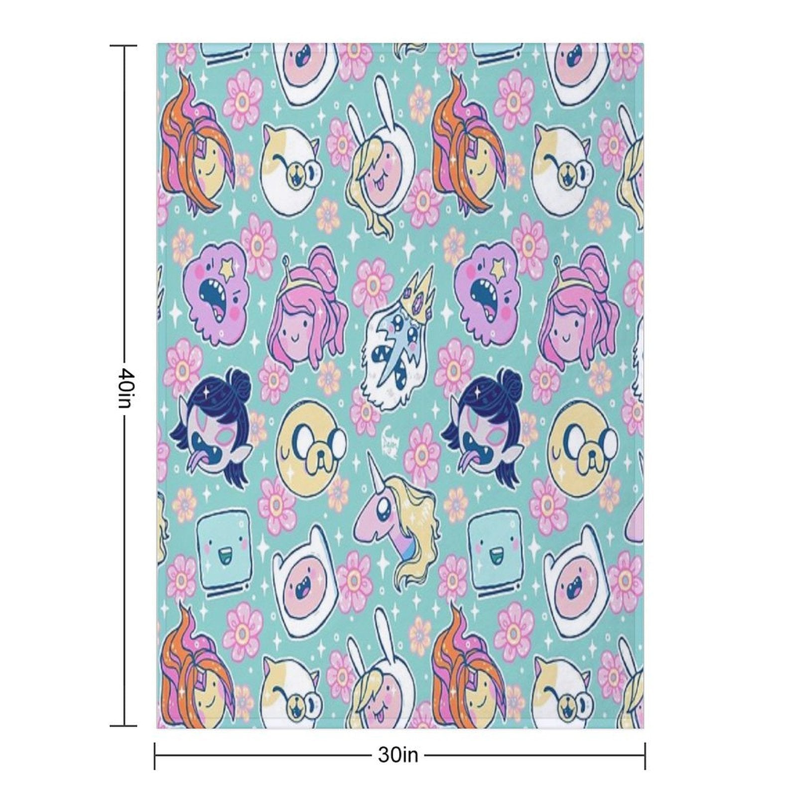 Adventure Time Friends 1 - REMASTERED - Machine-washable Throw Blanket