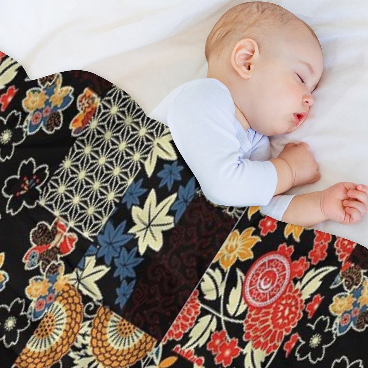 Yiling Wei Kimono [SEAMLESS] Wrinkle-free Throw Blanket