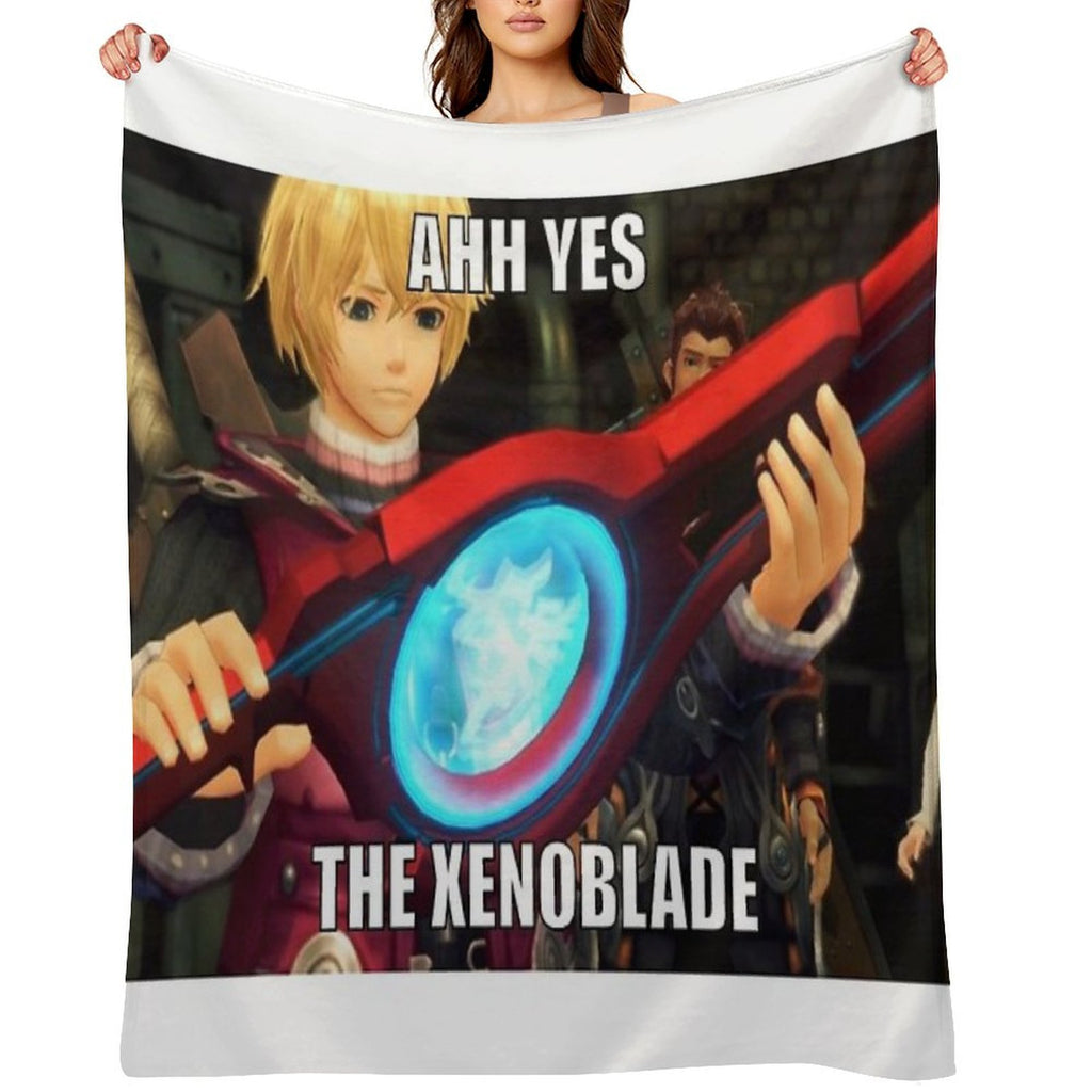 Ahh Yes, The Xenoblade Easy Care Throw Blanket