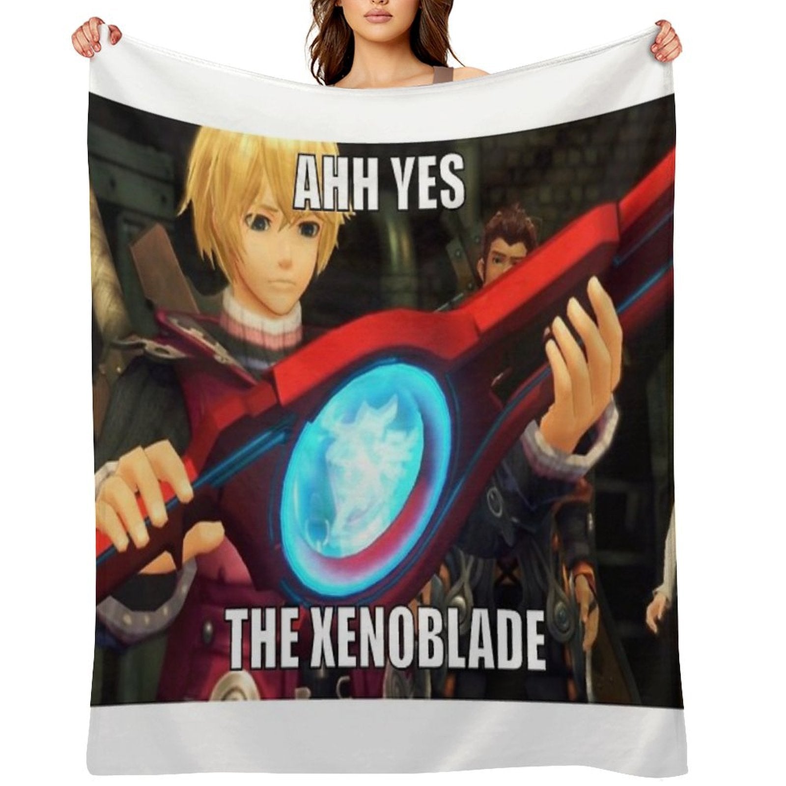 Ahh Yes, The Xenoblade Easy Care Throw Blanket