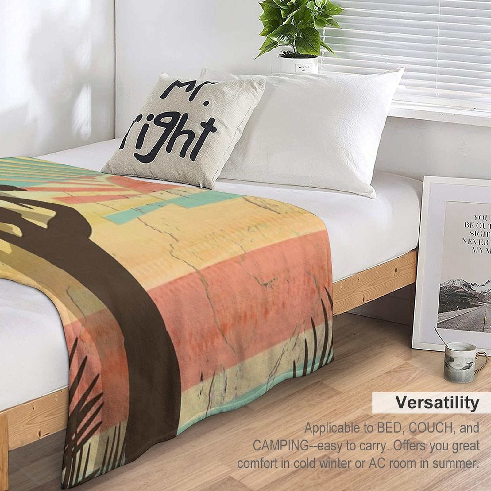 Dawn Surfer Easy Care Throw Blanket