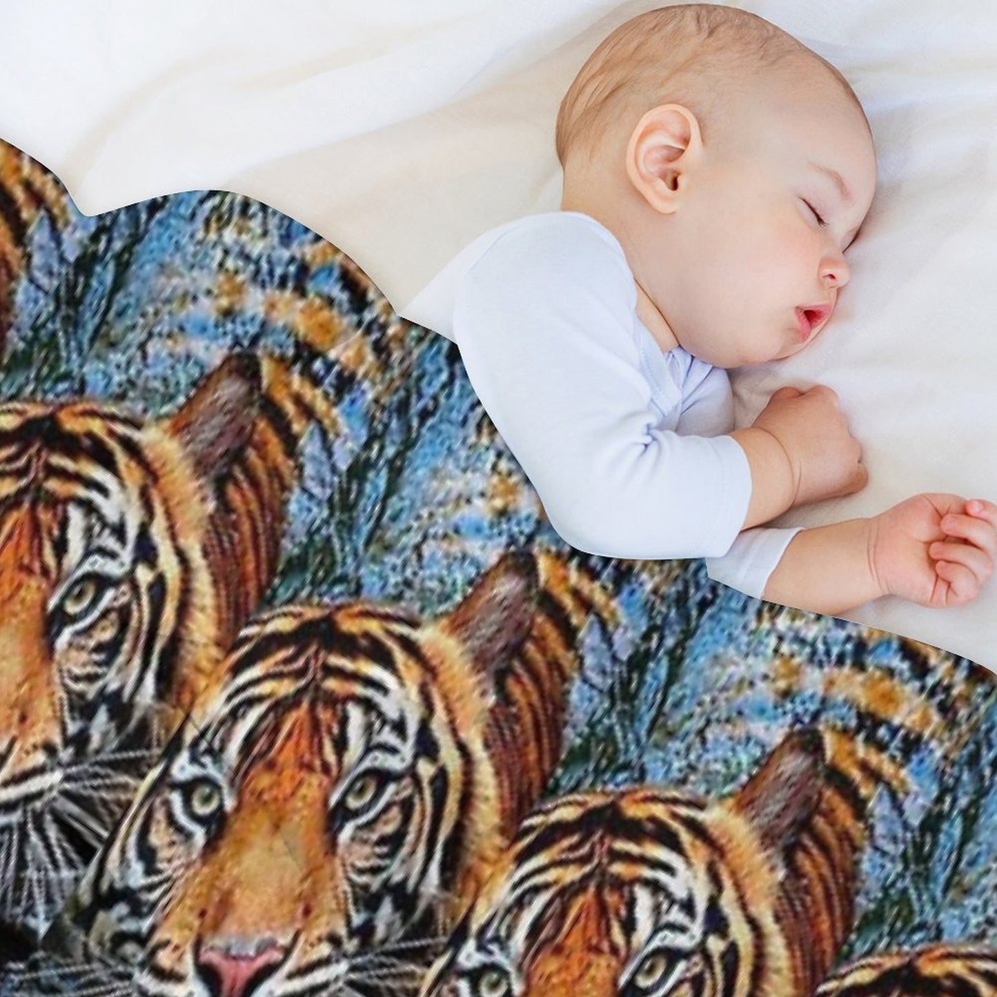 Beautiful Tigers Taking A Bathe in The Cool White Waters Are Absolutely Amazing Shrink-resistant Throw Blanket