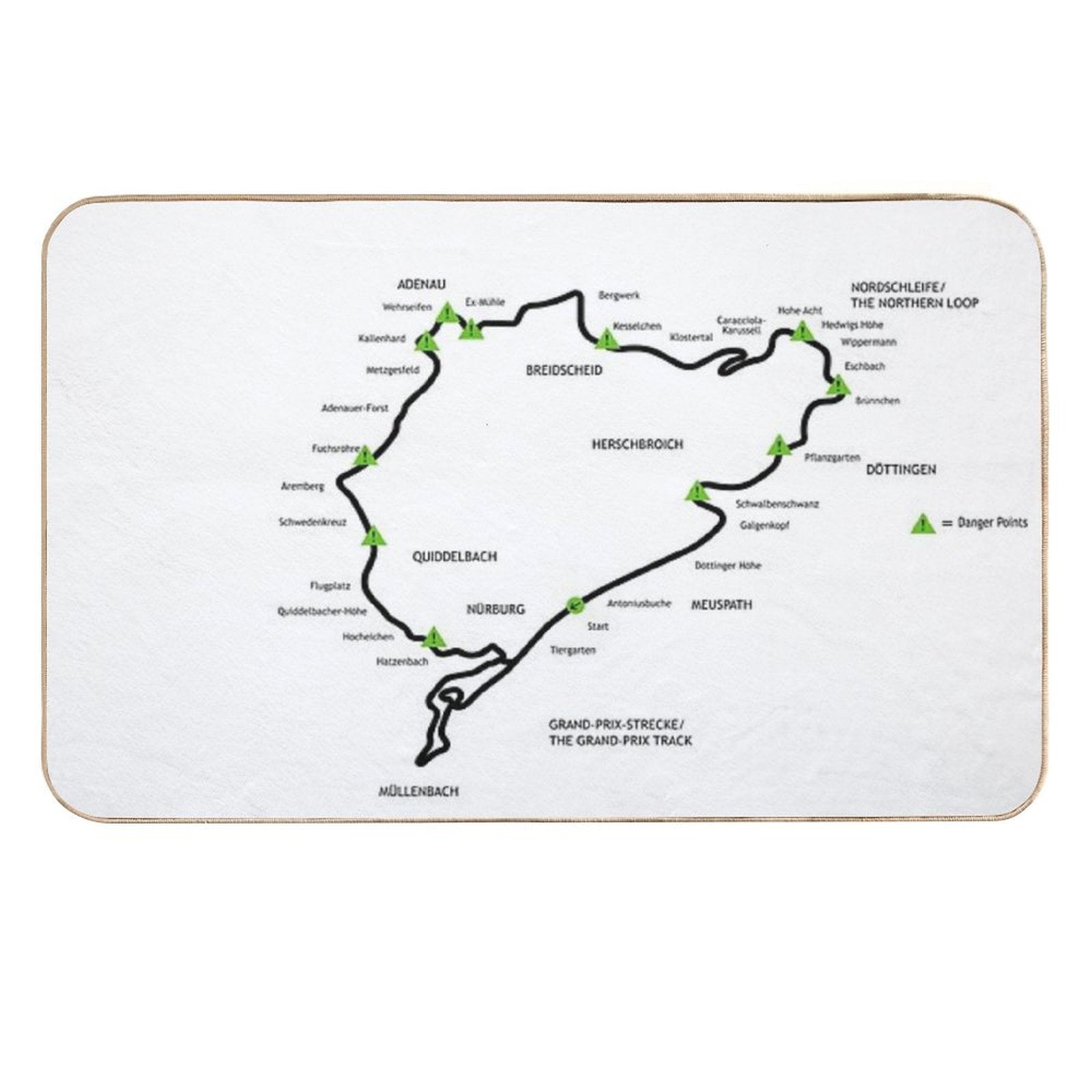 The Green Hell  Repositionable Bath Mat