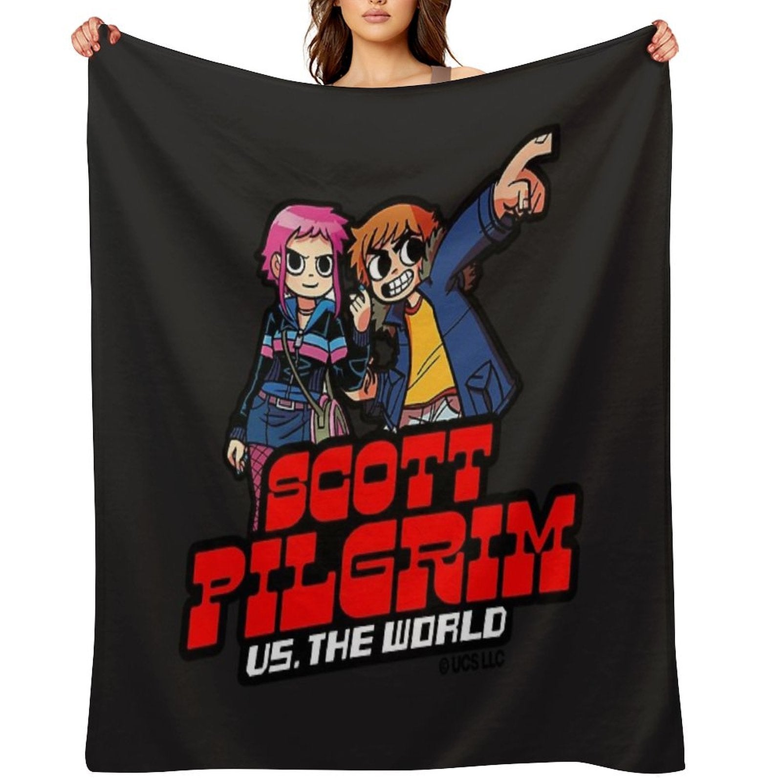 Scott Pilgrim Vs The World Cartoonish. Birthday Party Gifts. Officially Licensed Merch. All-season Throw Blanket