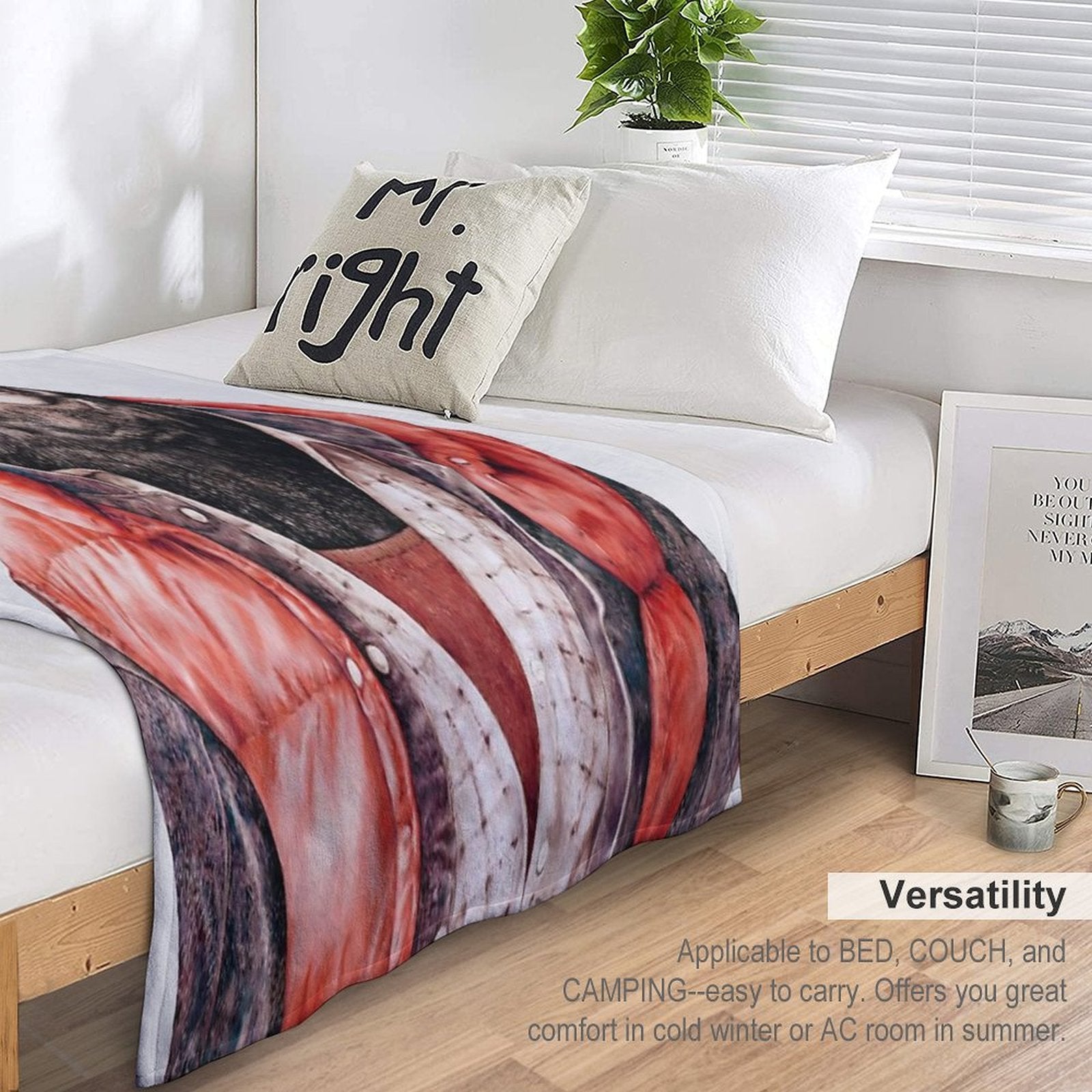 Black Bear Durable Throw Blanket