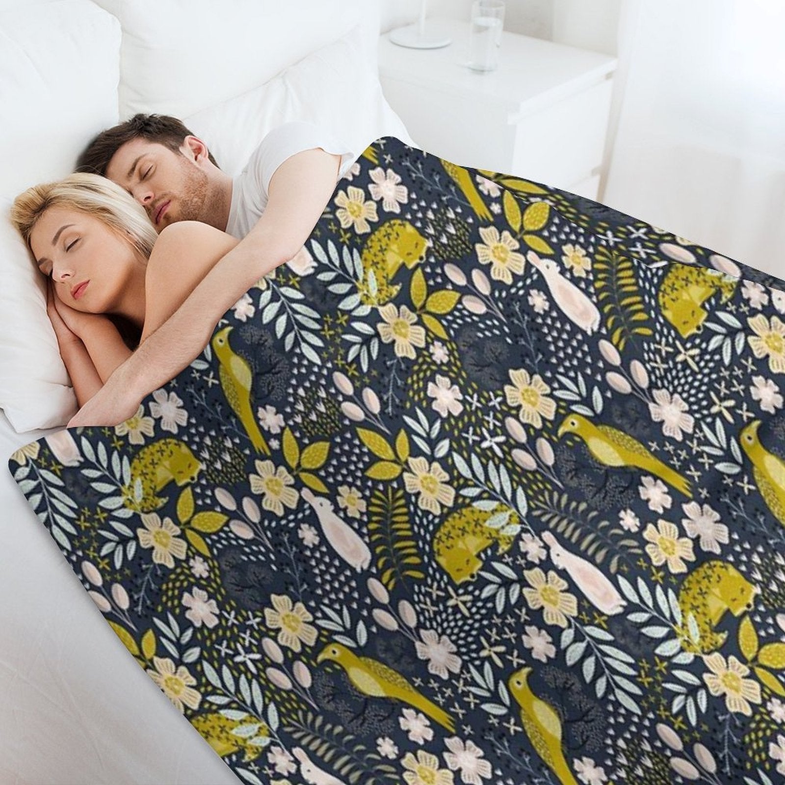 Woodland Flora Durable Throw Blanket