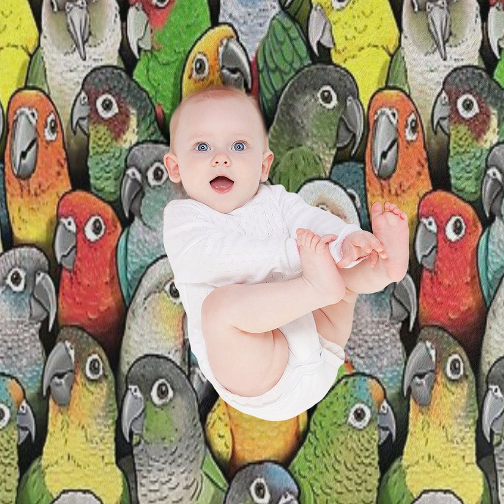 Colour of Conures Eco-conscious Throw Blanket