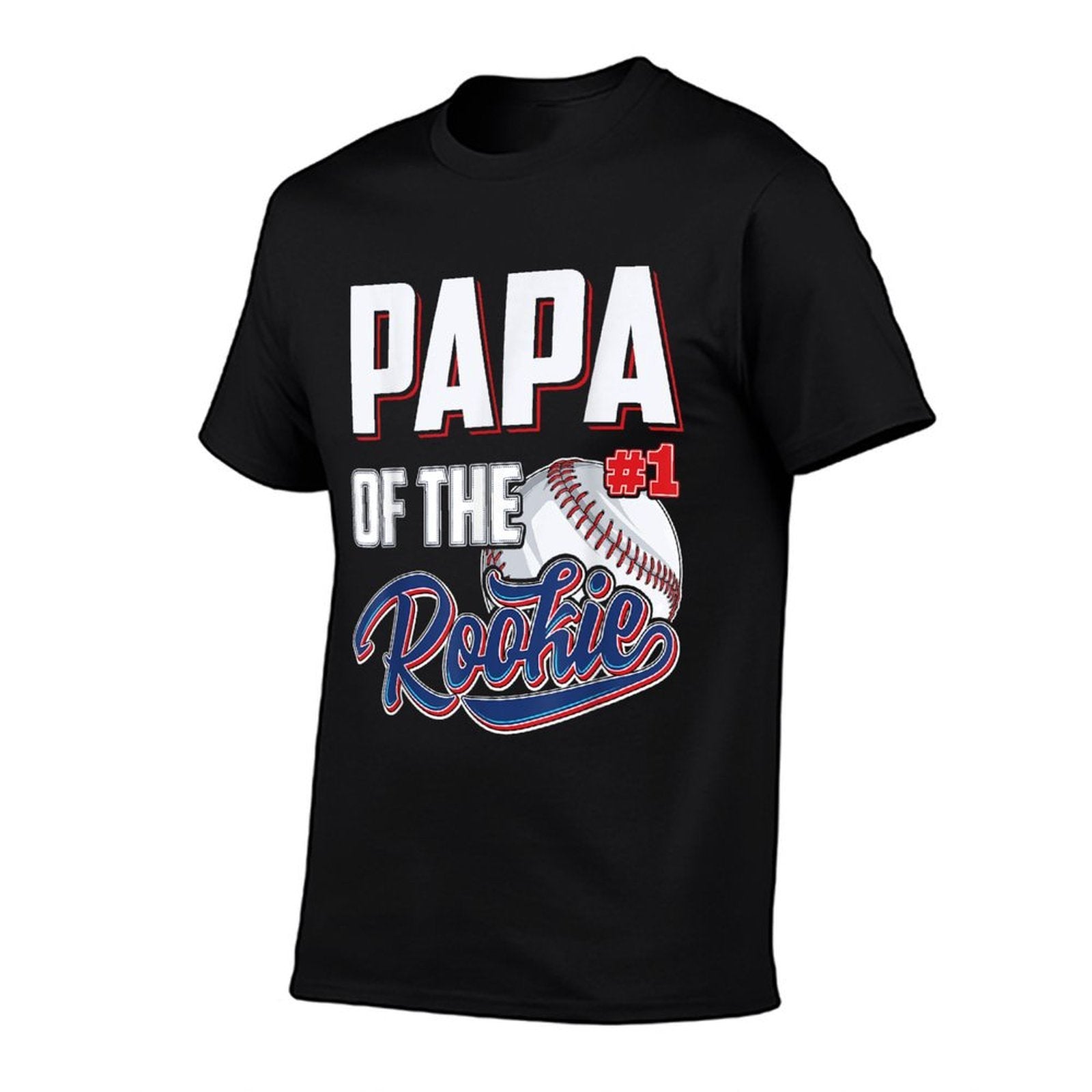 Papa of Rookie 1 Years Old Team 1st Birthday Baseball  High-quality Stitching T-Shirt