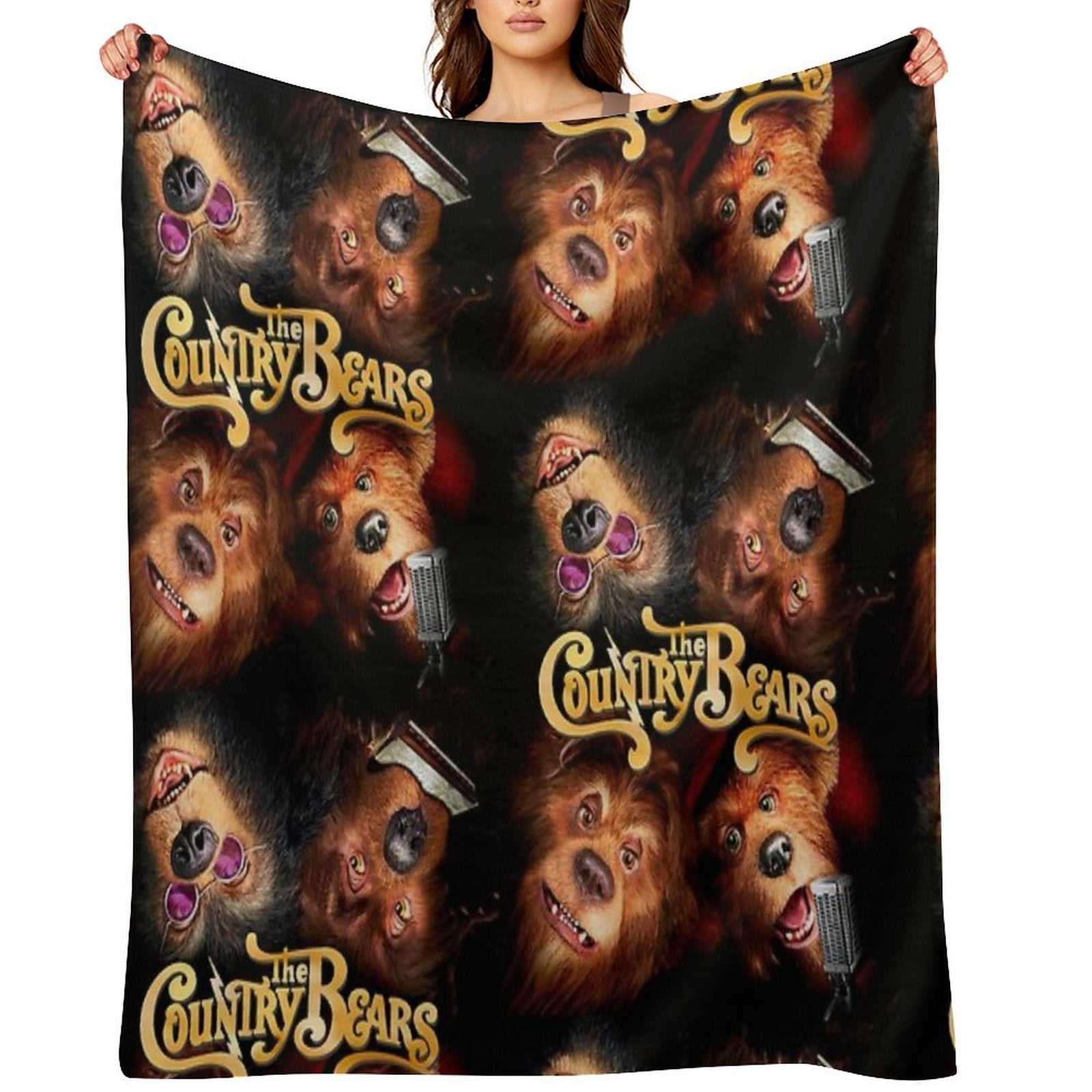 The Country Bears Travel-friendly Throw Blanket