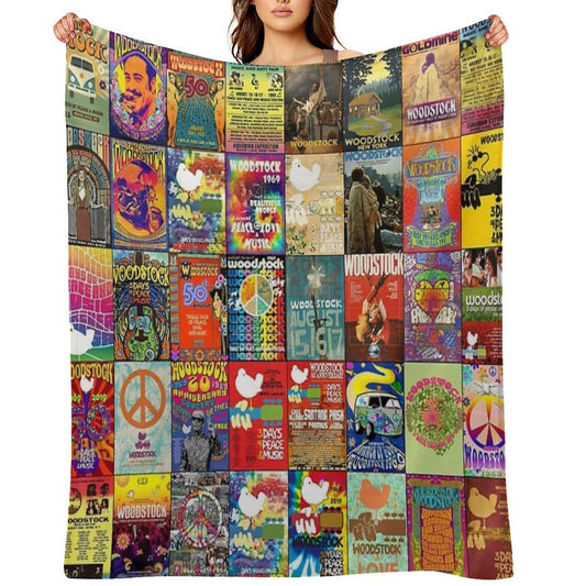 Woodstock Machine-washable Throw Blanket