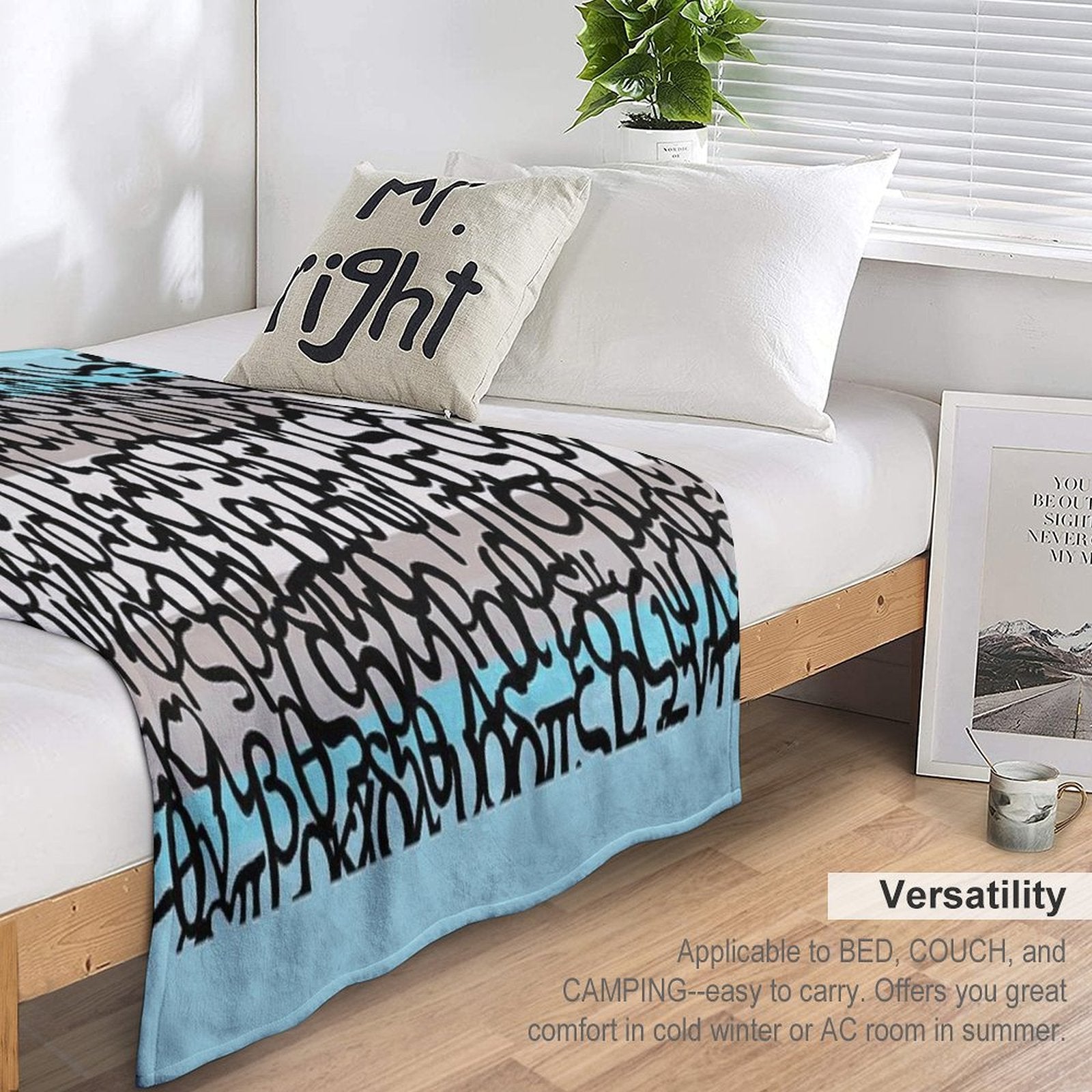 Colours of Greece Easy Care Throw Blanket