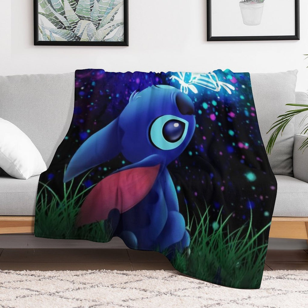 Stitch And Butterfly Velvety-soft Throw Blanket