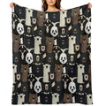 Bears of The World Pattern Gift-ready Throw Blanket