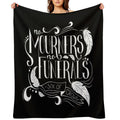 No Mourners. No Funerals Typography Comfort Throw Blanket