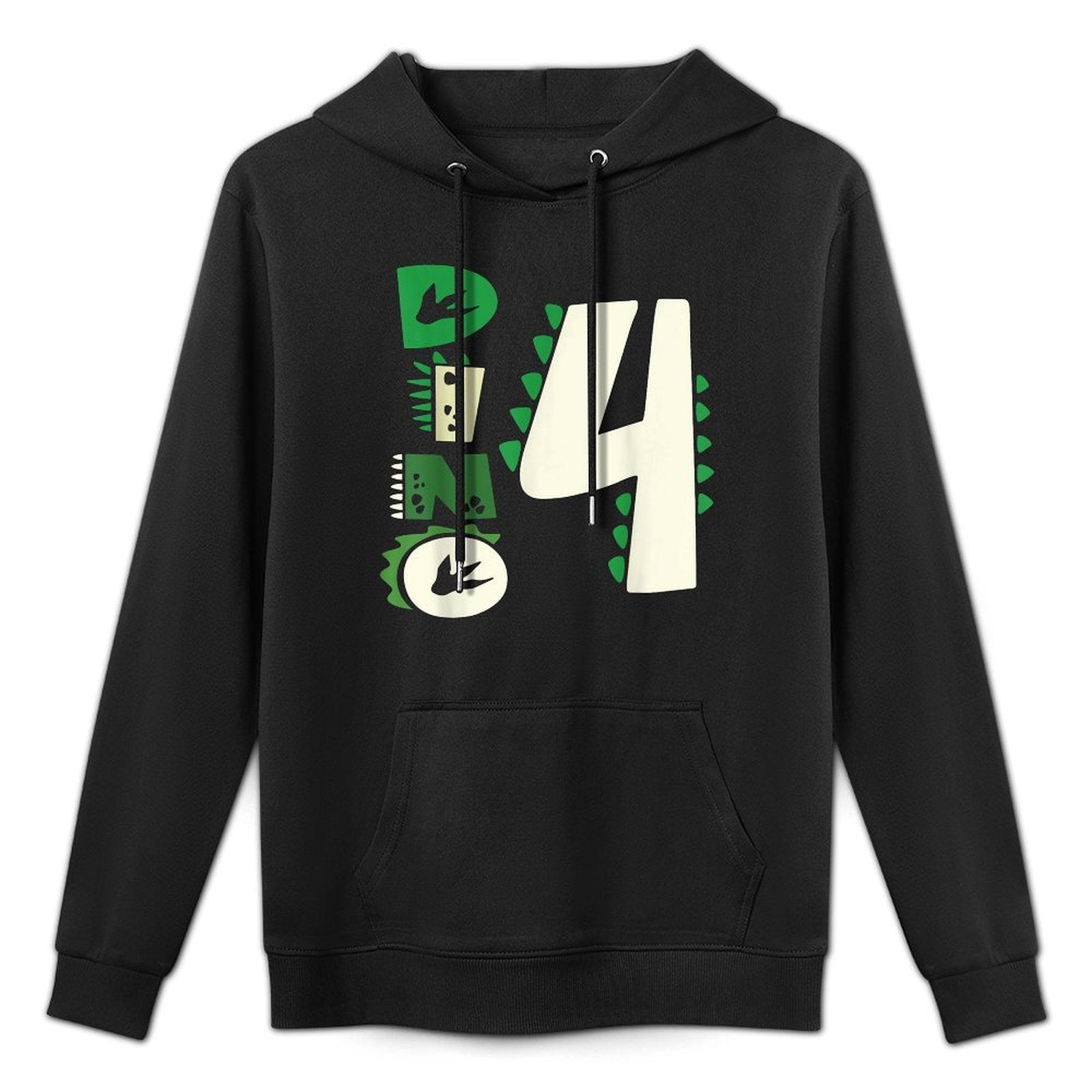 Dino Four Birthday Saurus Dinosaur Birthday Mom Dad Kids Easy Care Hoodie