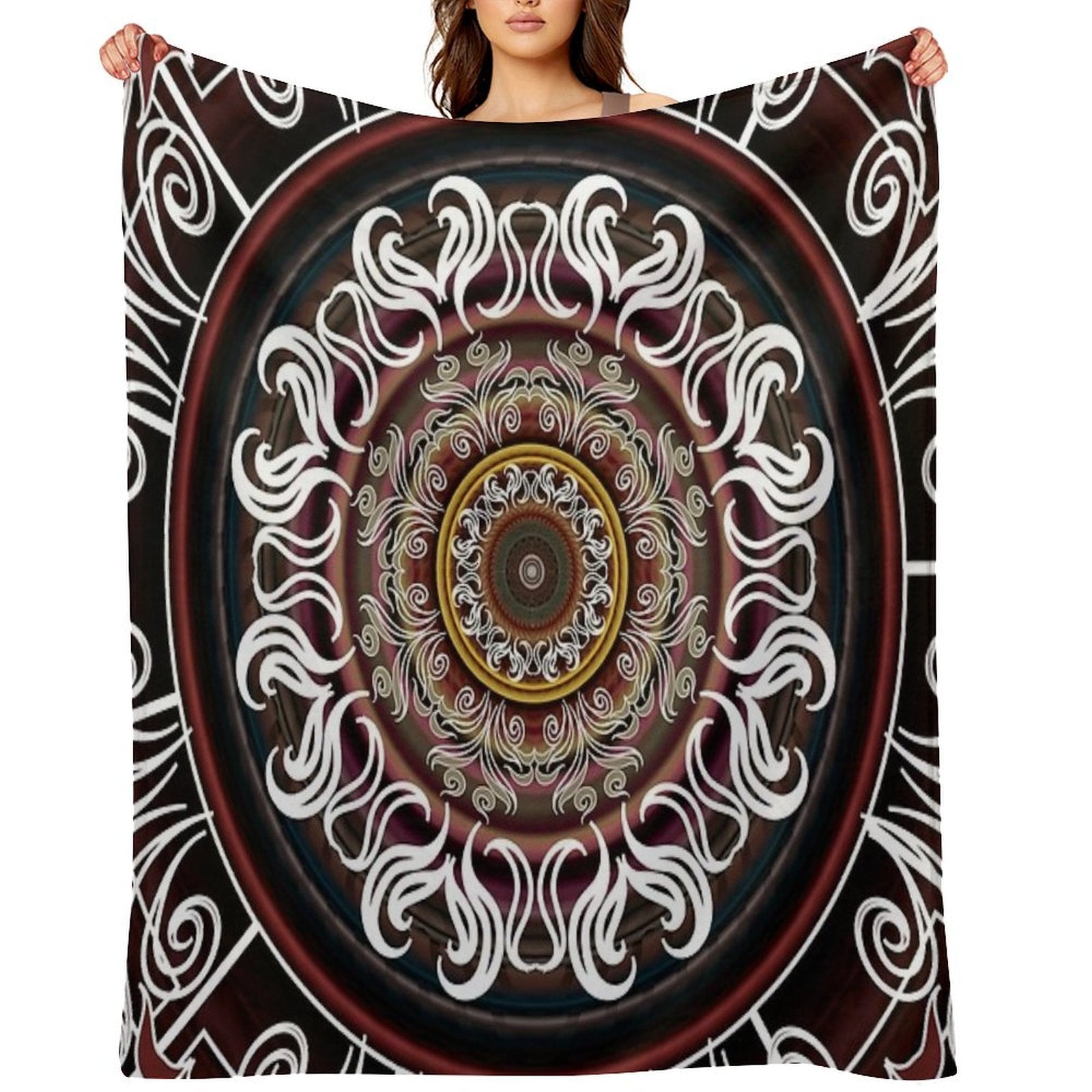 Mandala No. 4 Sustainable Throw Blanket