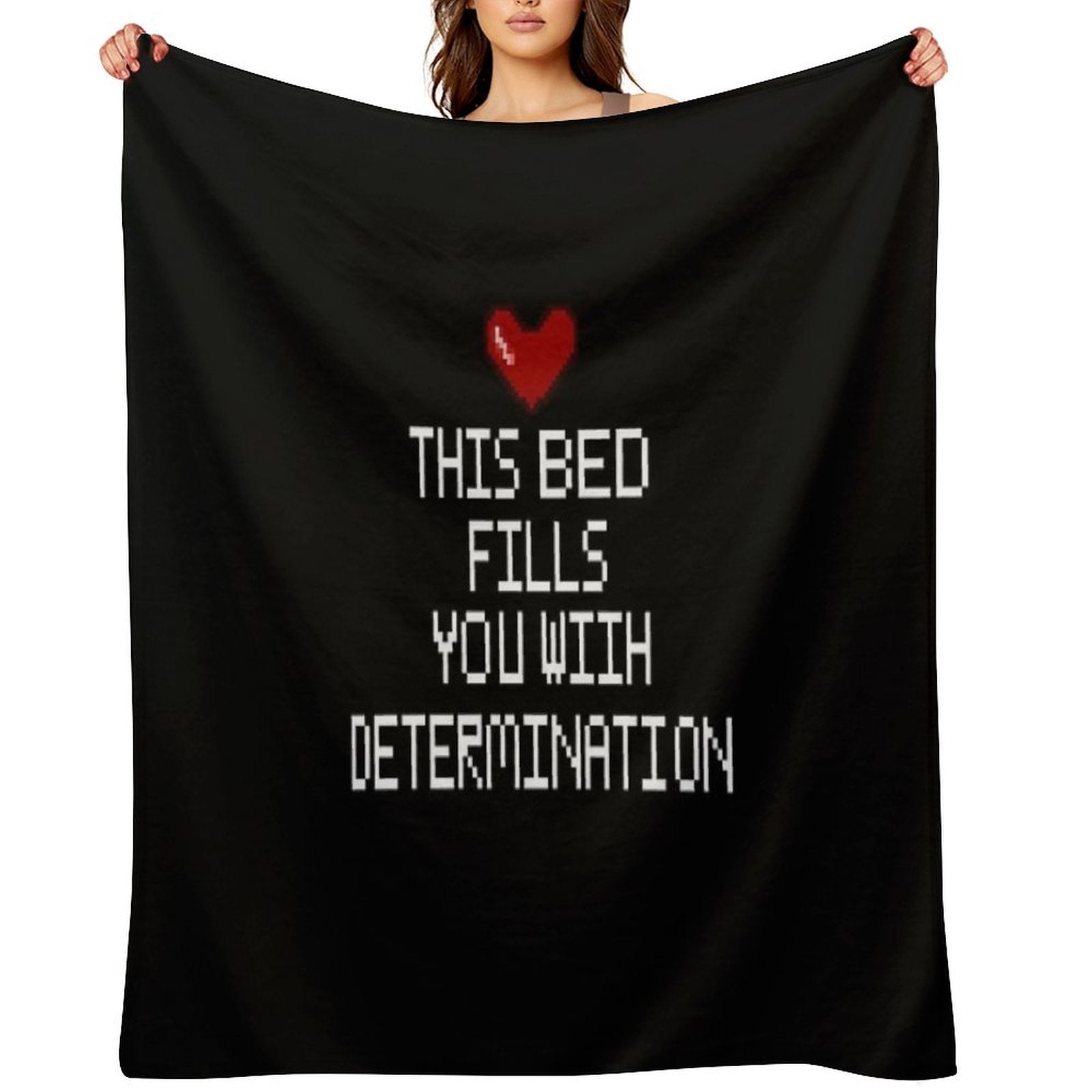 Frisk's Heart Compact Throw Blanket