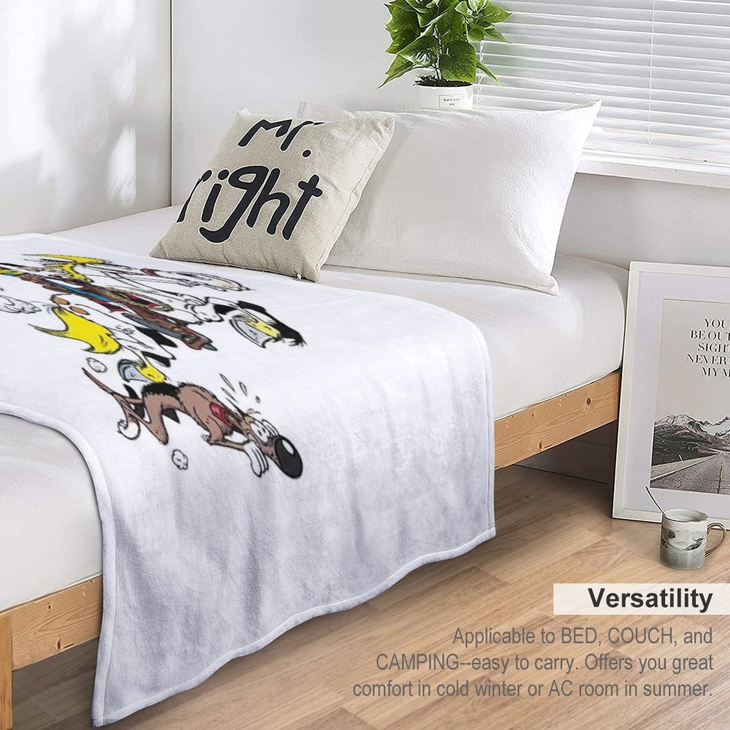 Lucky Luke Quick-dry Throw Blanket