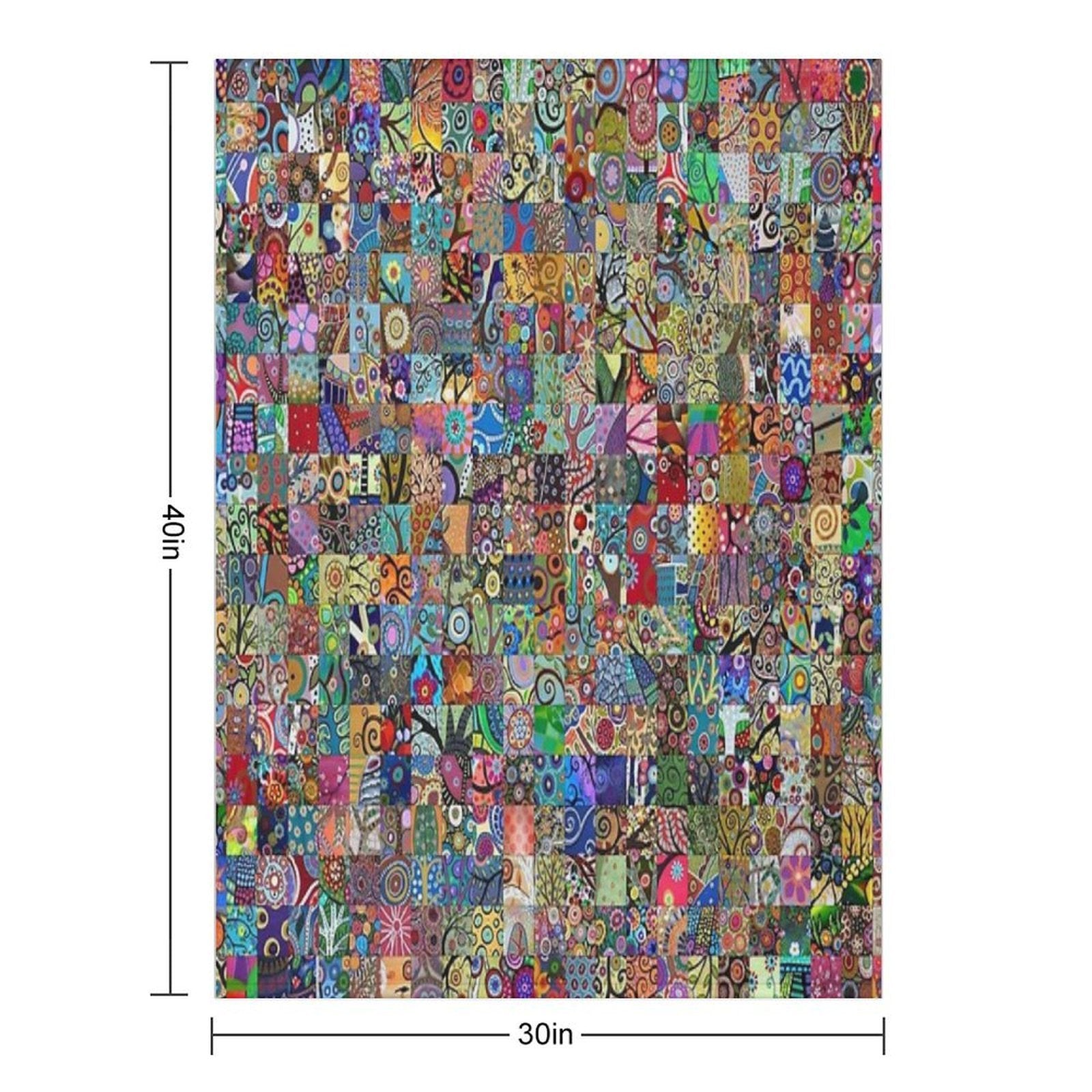 Folk Art Premium Throw Blanket
