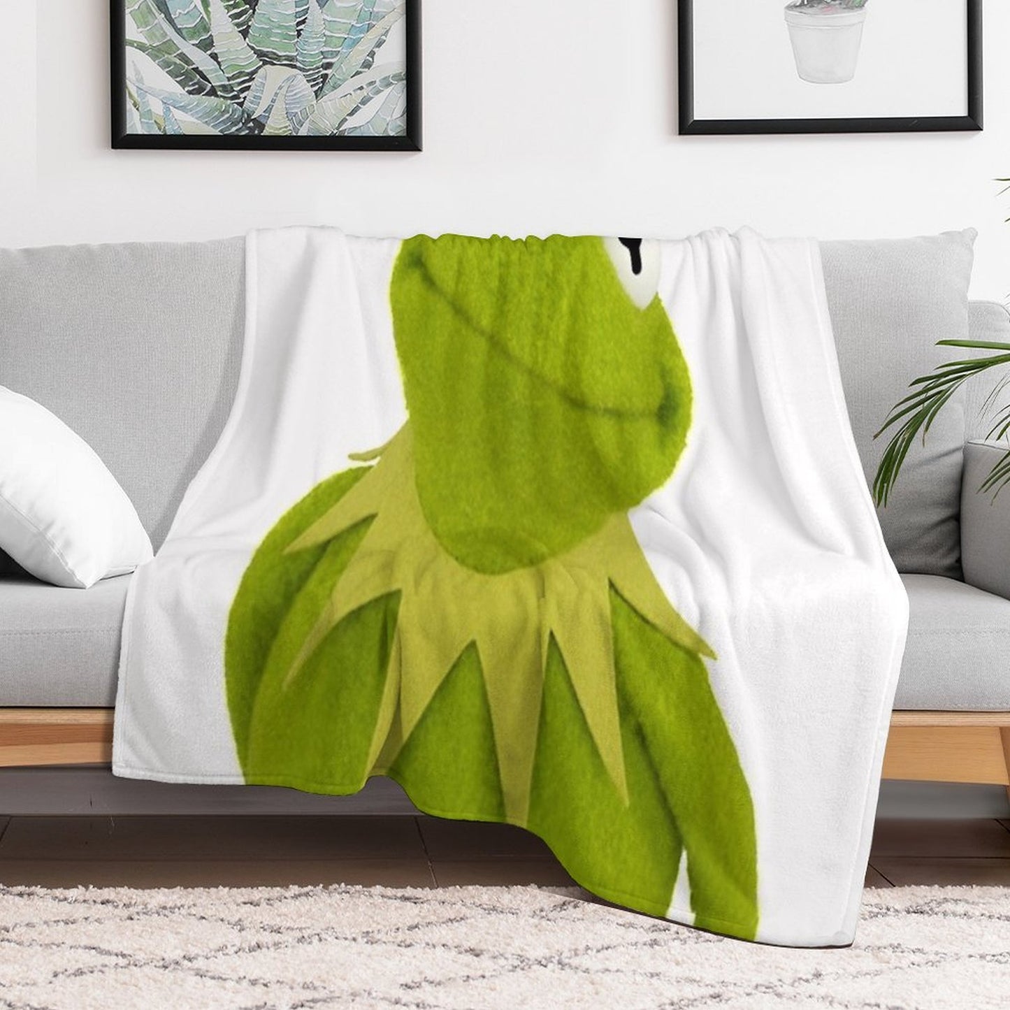 Kermit The Frog Velvety-soft Throw Blanket
