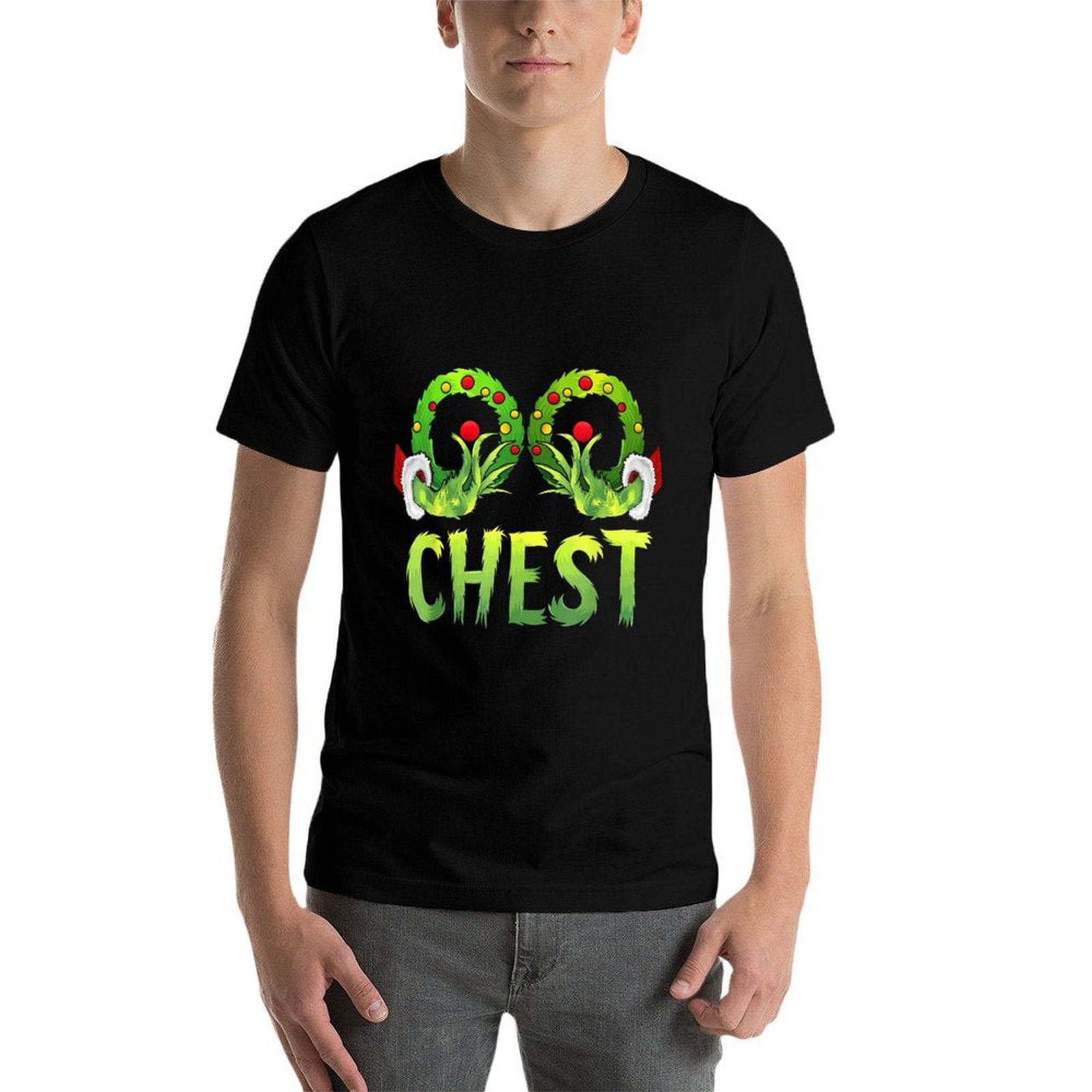 Chest Nuts Matching Chestnuts Funny Christmas Couples Chest  Quick-drying T-Shirt