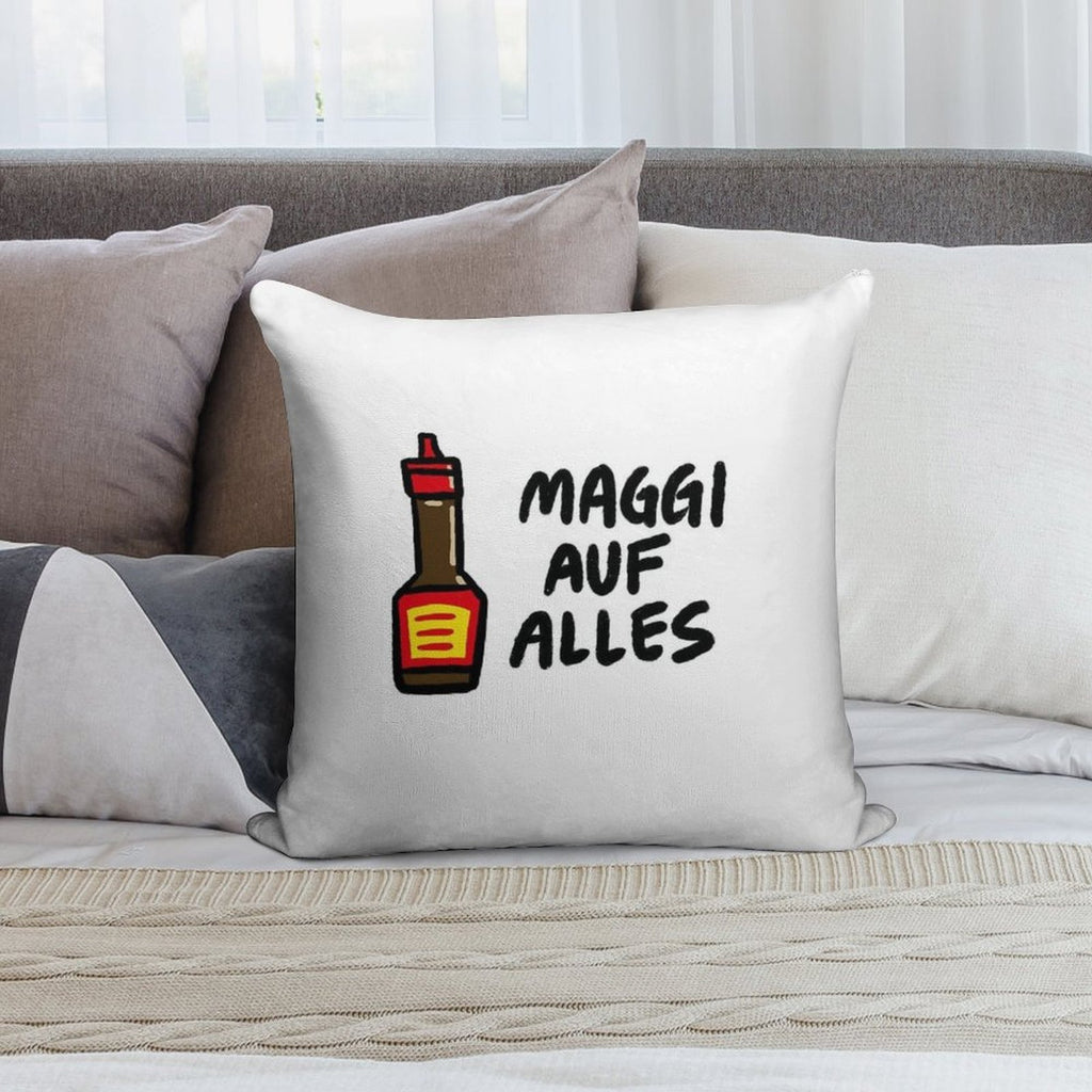 Maggi Auf Alles (Deutsch) Soft Bedroom Essential Throw Pillow