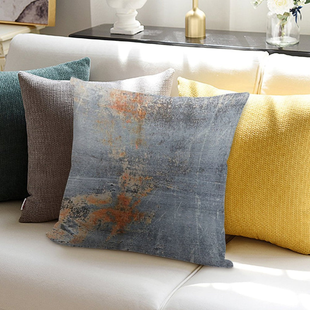 Burn Blue Rust - Alternative II Soft Anti-Pilling Throw Pillow