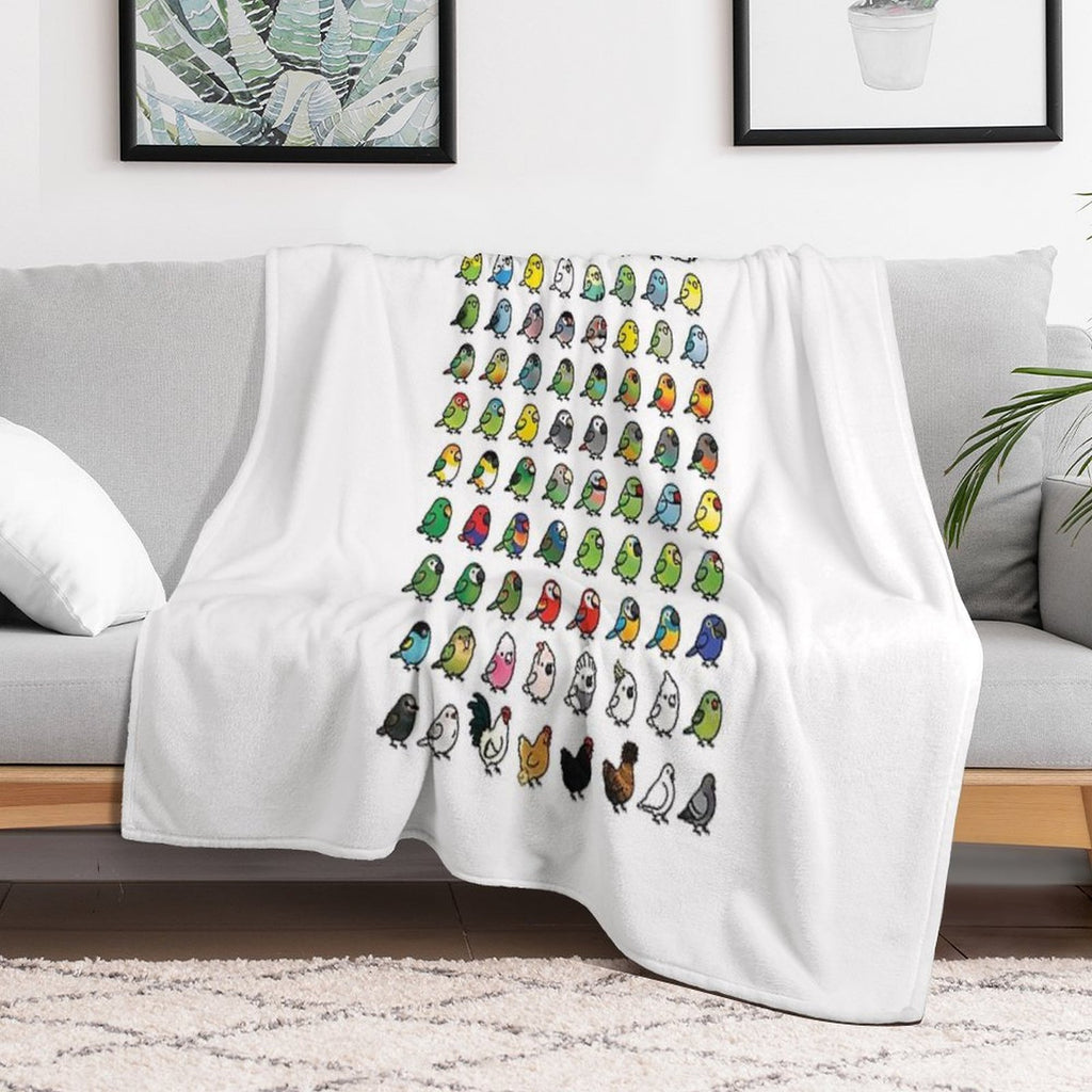 Everybirdy Collection Gift-ready Throw Blanket