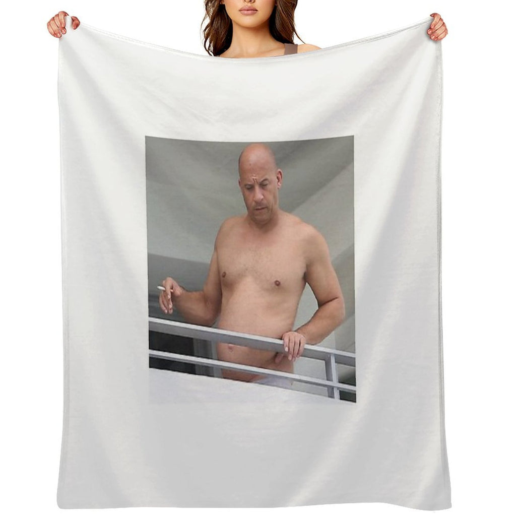 Vin Diesel Plush Throw Blanket