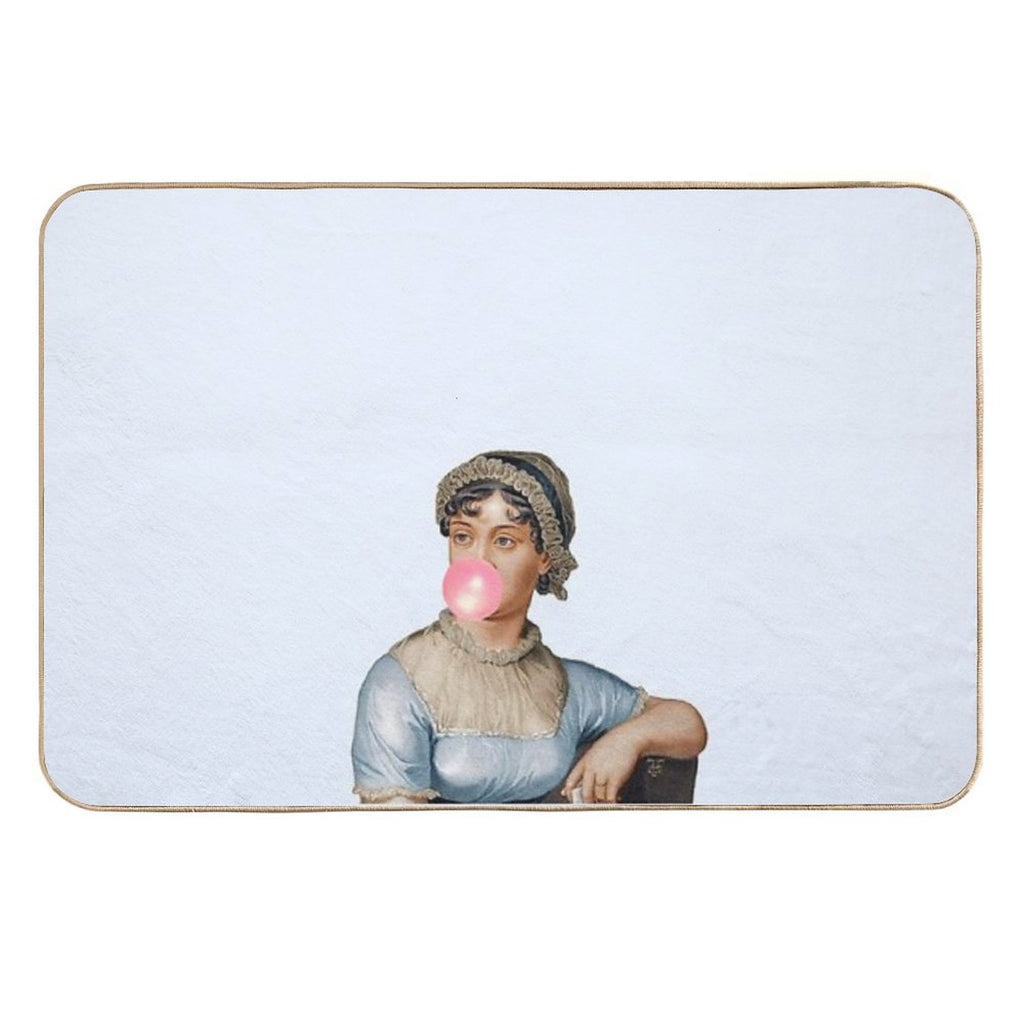 Jane Austen- Obstinate Headstrong Girl  Eco-Friendly Bath Mat